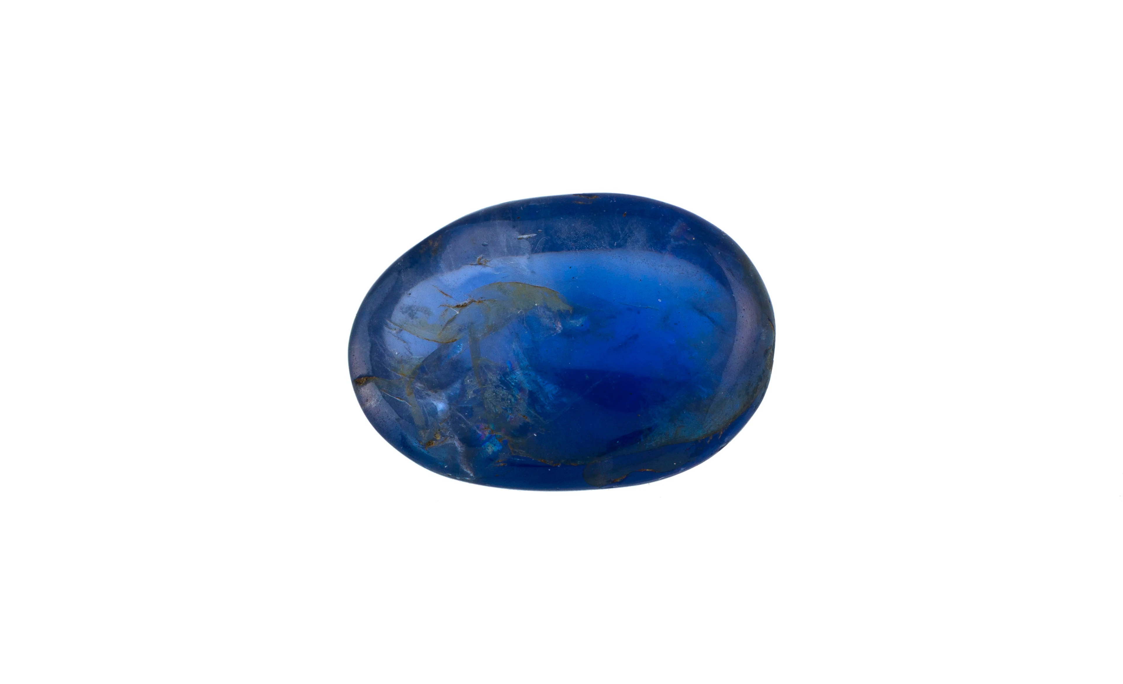 1 cabochon de saphir sur papier de 8.89 carats
