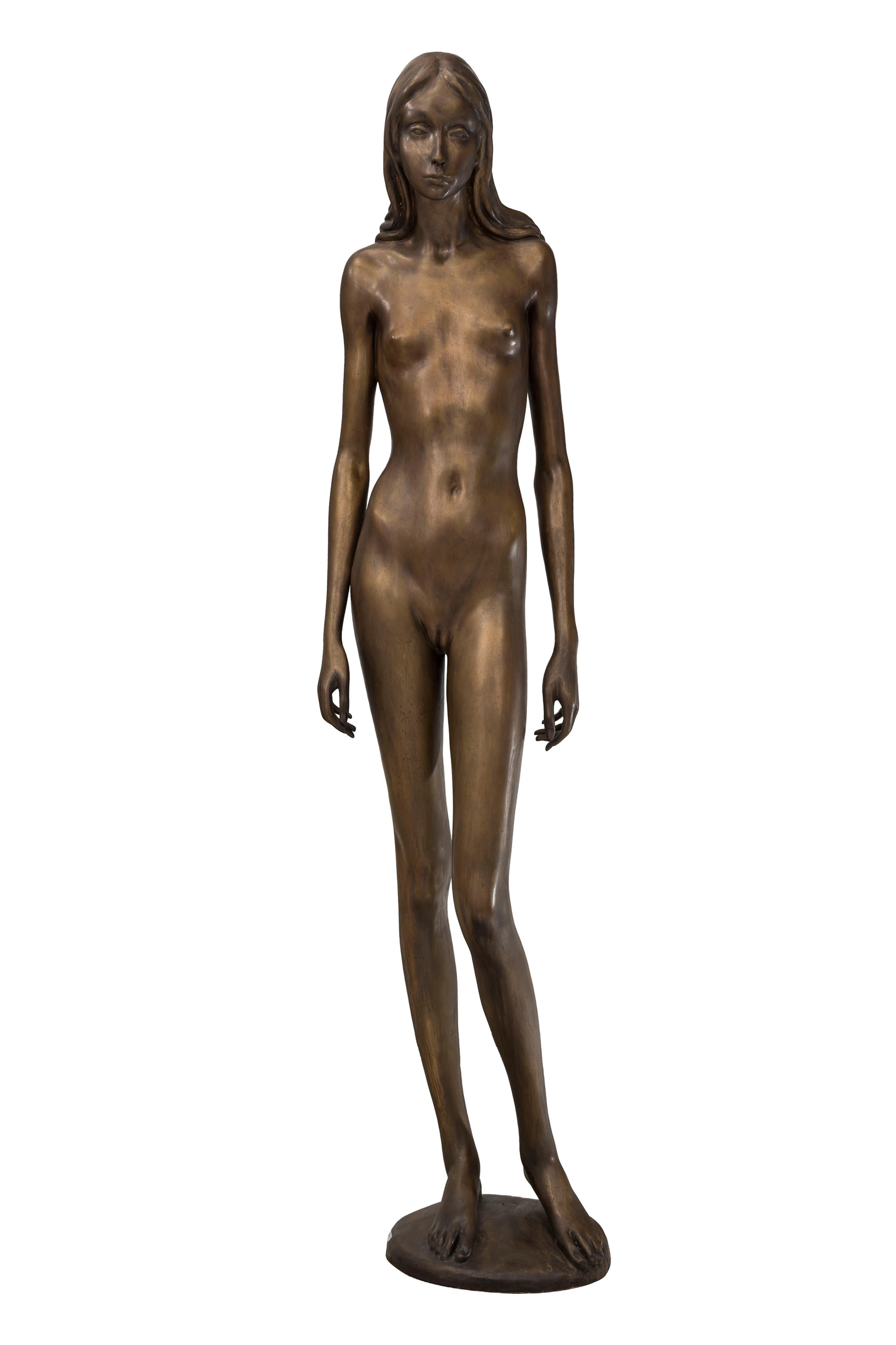 Heinz Schwarz (1920-1994), Femme nue, sculpture en bronze patiné