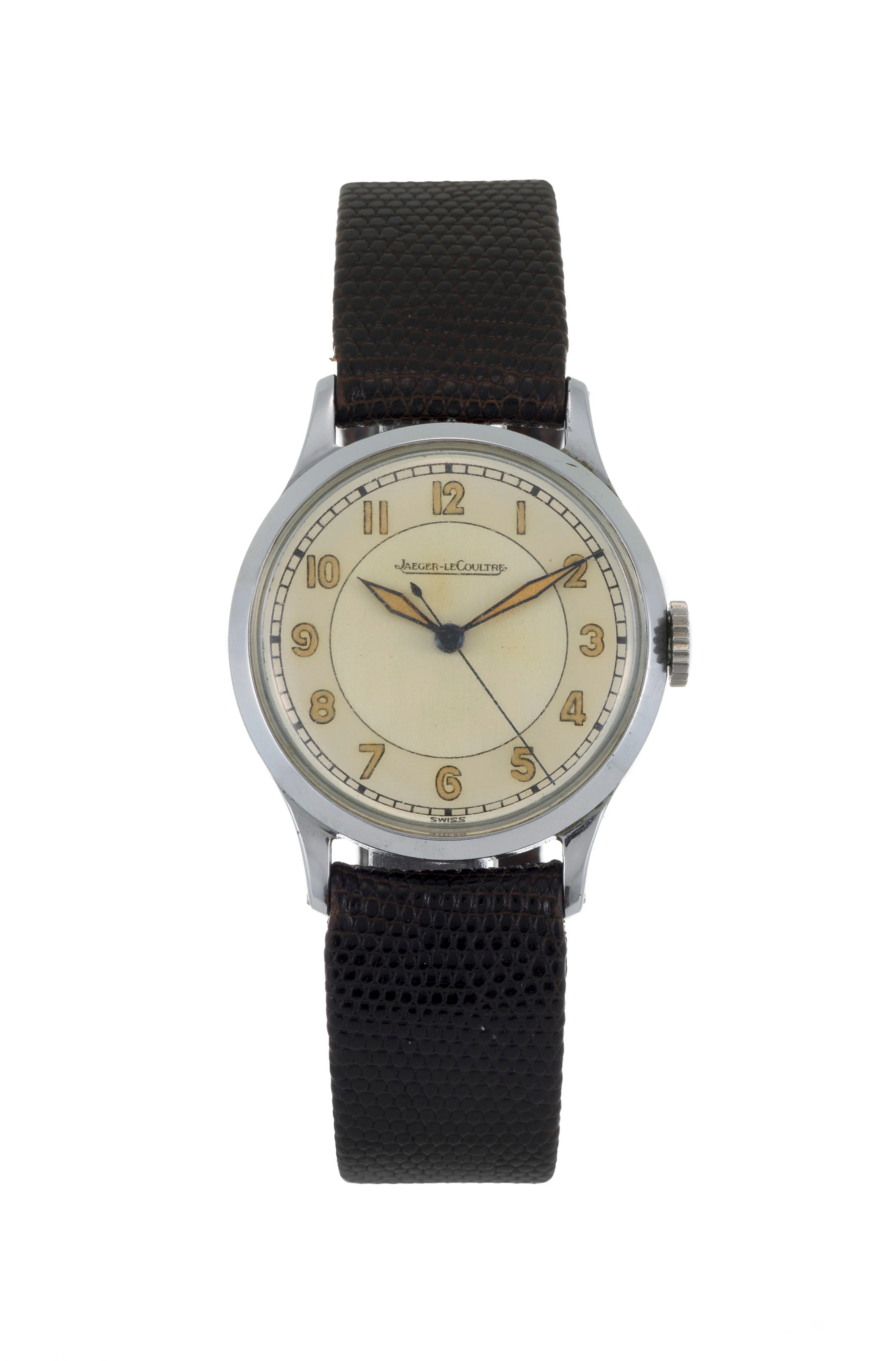 Jaeger-LeCoultre, montre en acier, années 1940 Mouvement: cal. P478