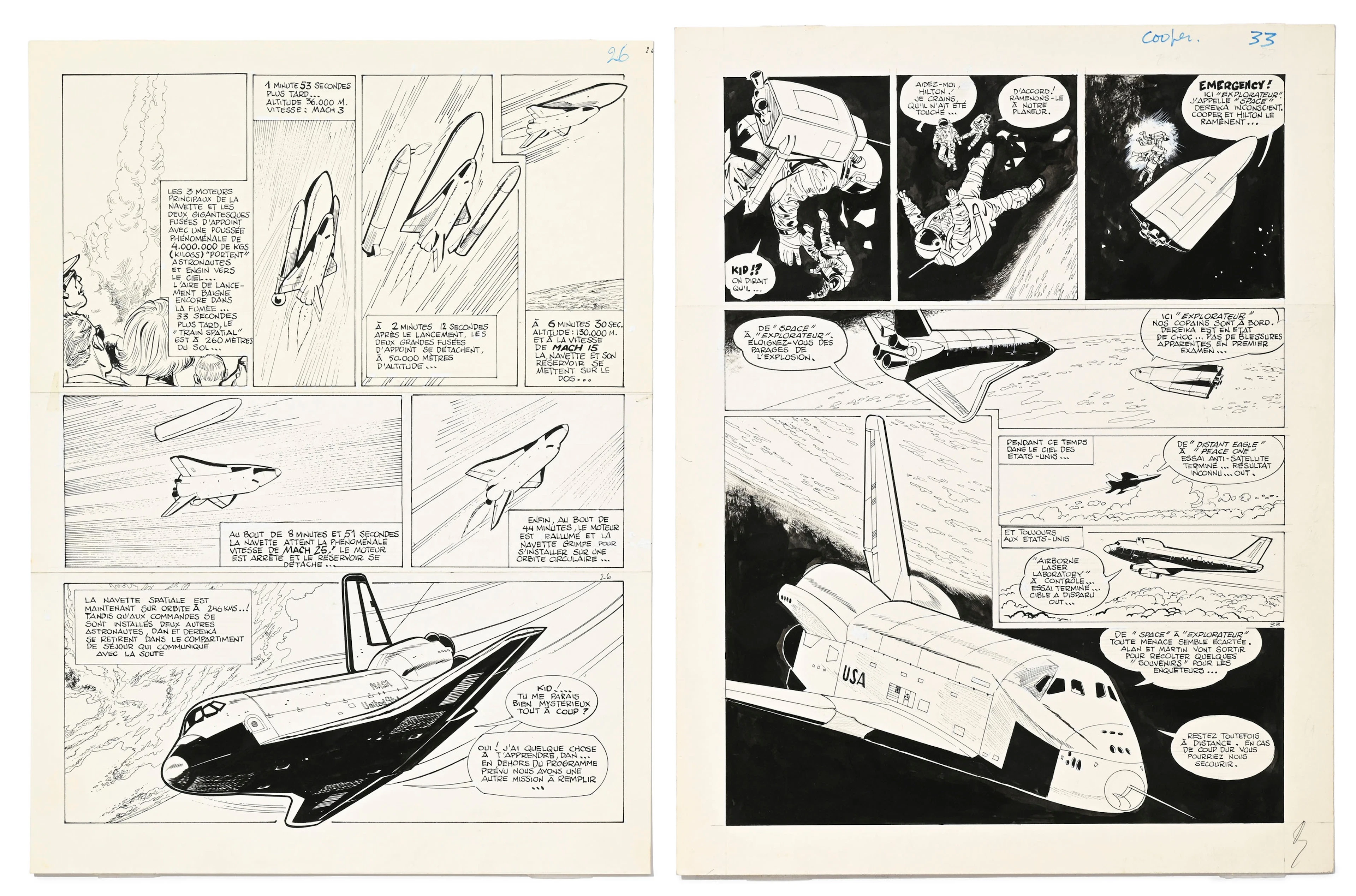 Dan Cooper, Albert Weinberg, tome 31, "Navette Spatiale", éd. Novedi