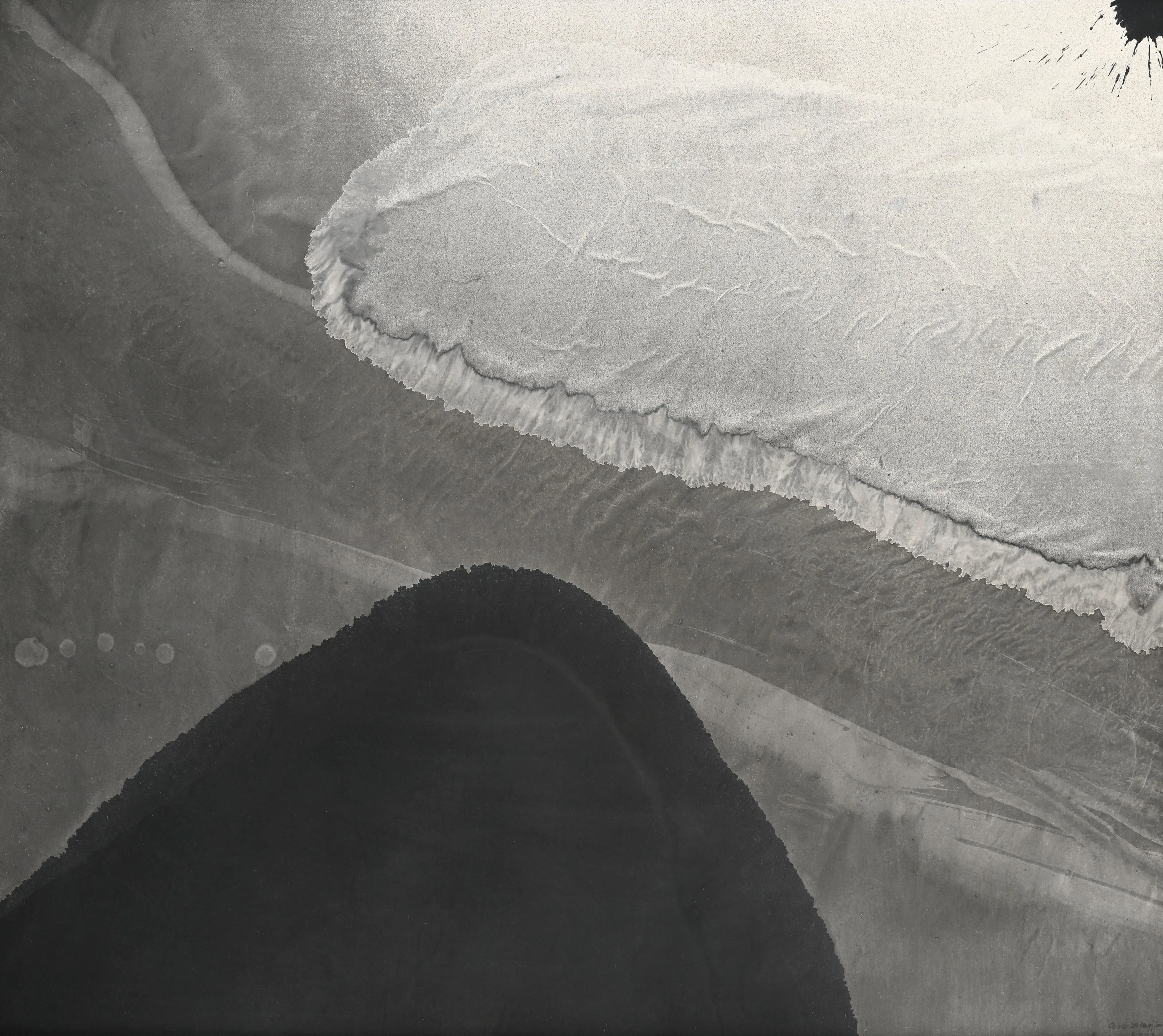 Gao Xingjian (1940), Composition, 2002, encre de Chine et lavis sur