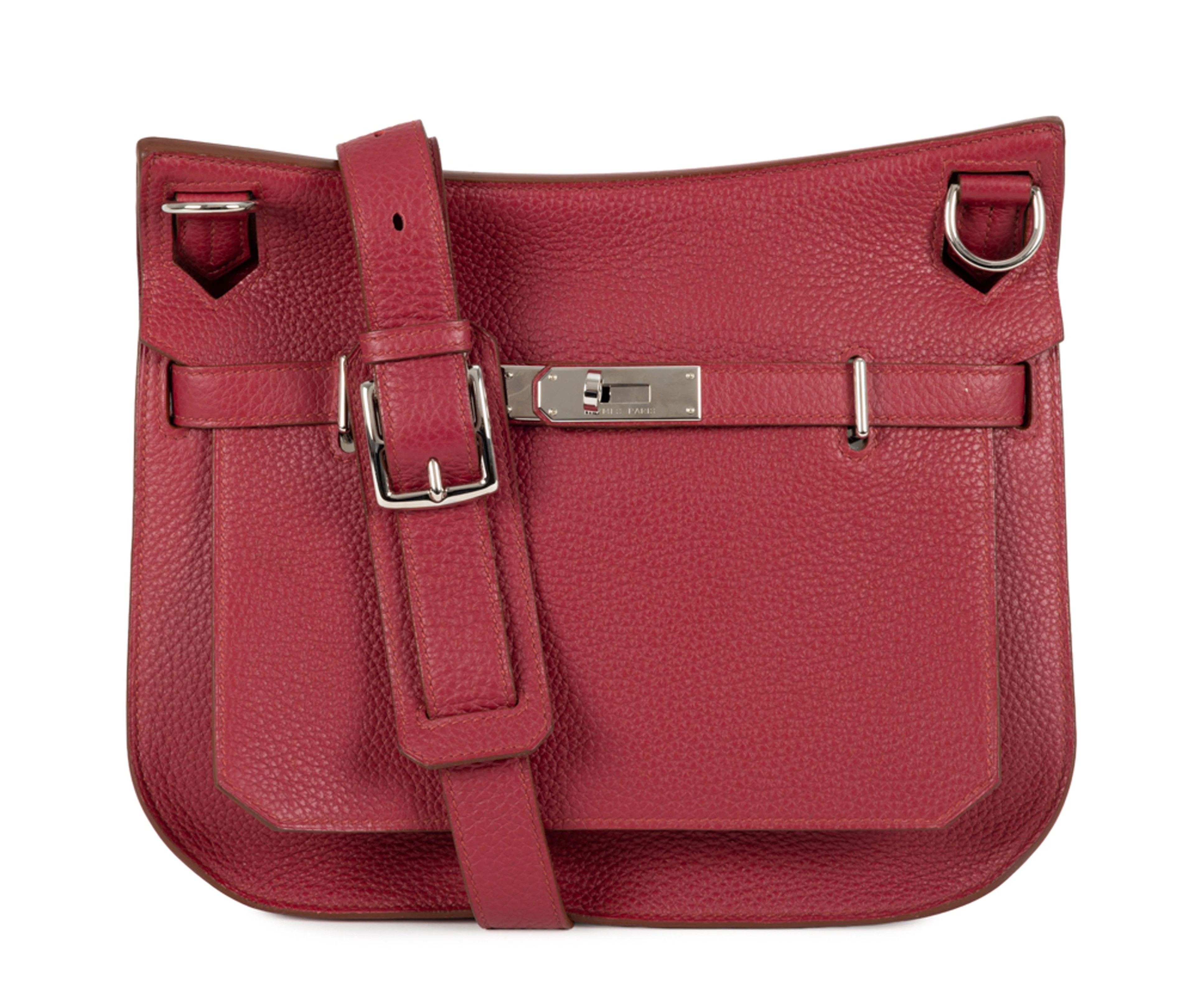Hermès, sac Jypsière 28 en cuir Taurillion Clémence Tosca, bijouterie