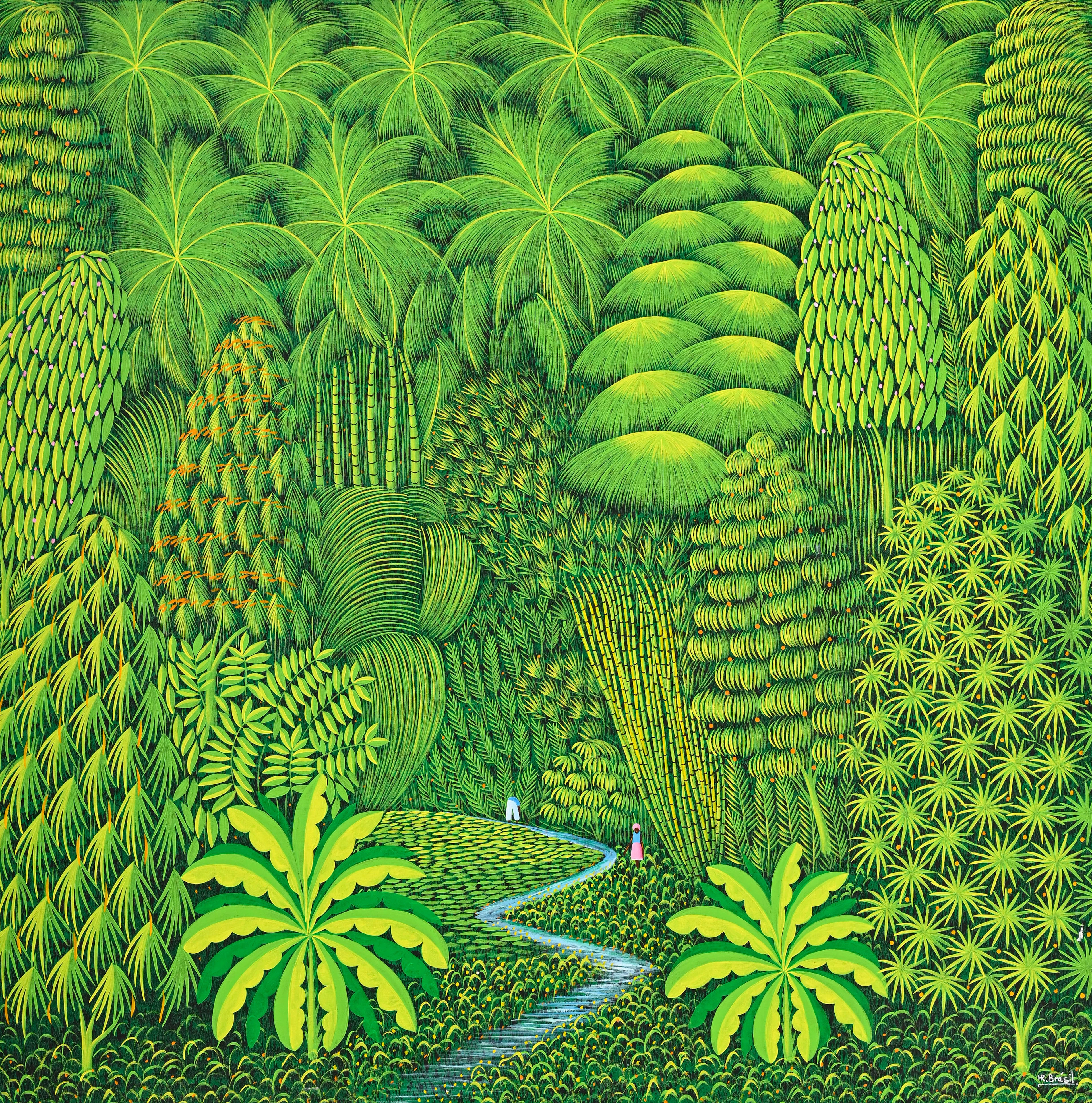 Henri Robert Brésil (1952-1999), Ruisseau serpentant dans la forêt