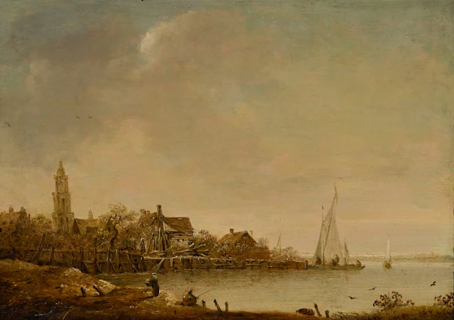 Jan Jozefsz van Goyen (1596-1656), école de, "Chabot, vue près de