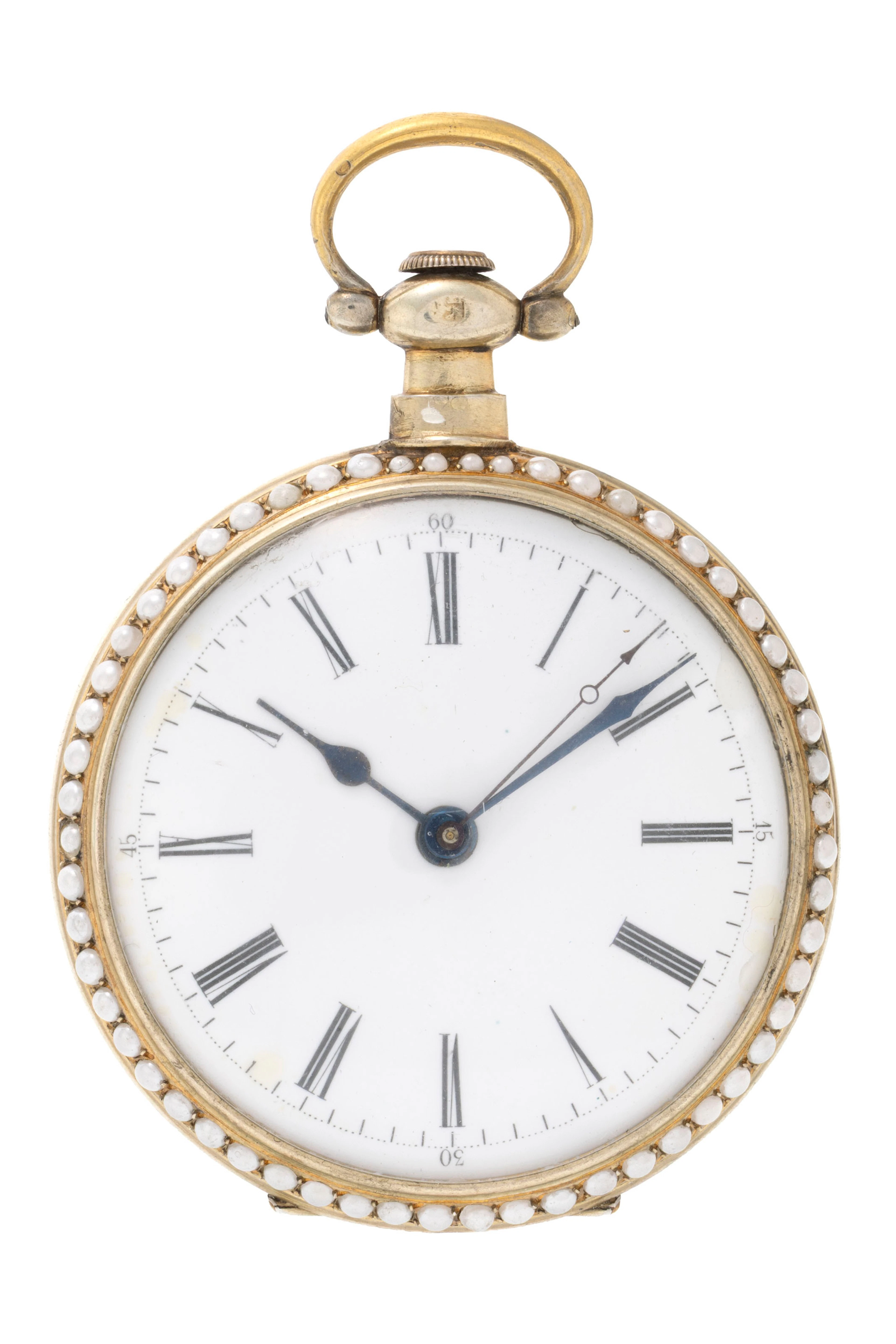 Bovet pour le marché chinois, montre de poche en argent et laiton