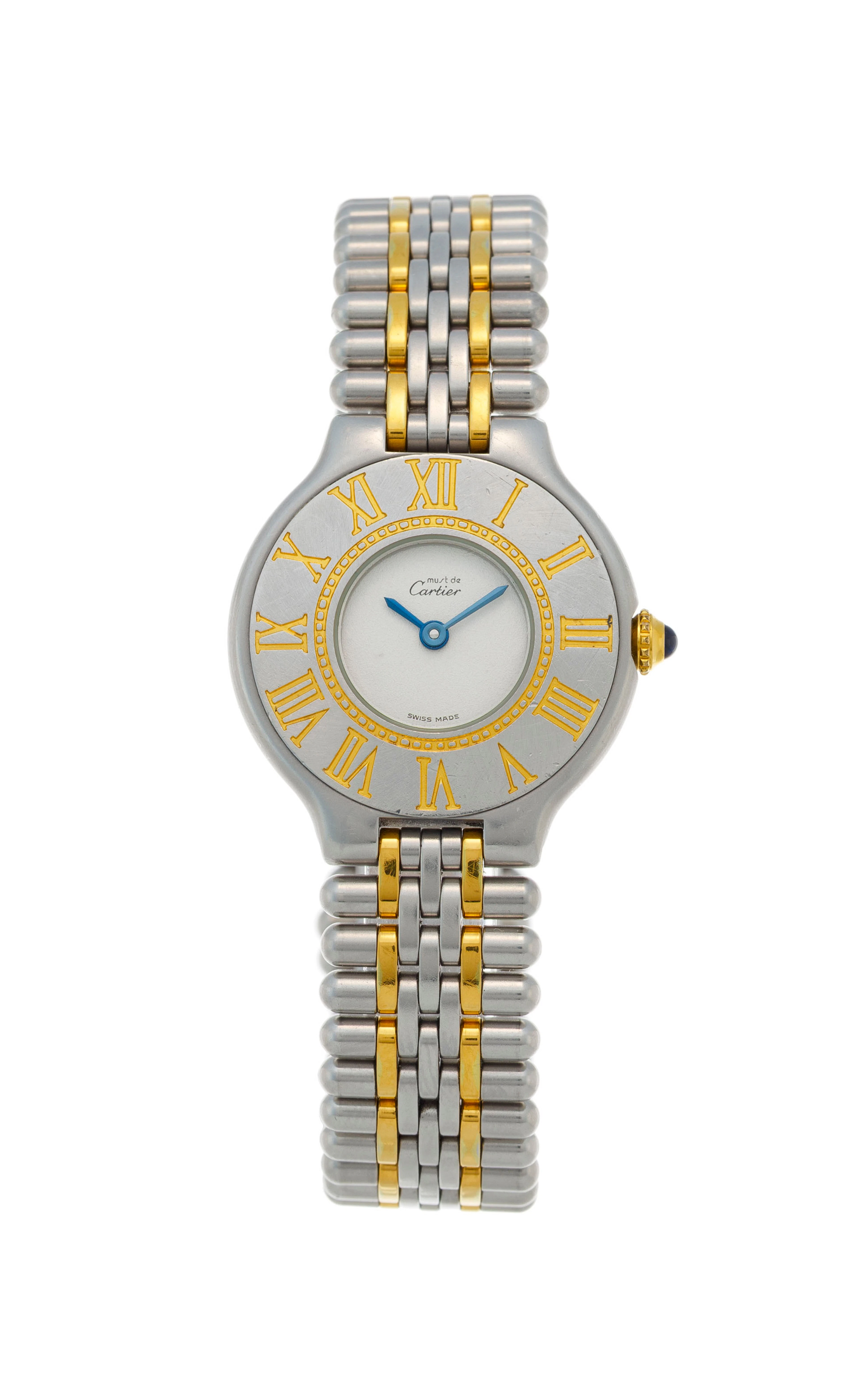 Cartier, Must de Cartier, réf. 9010, montre-bracelet en acier bicolore