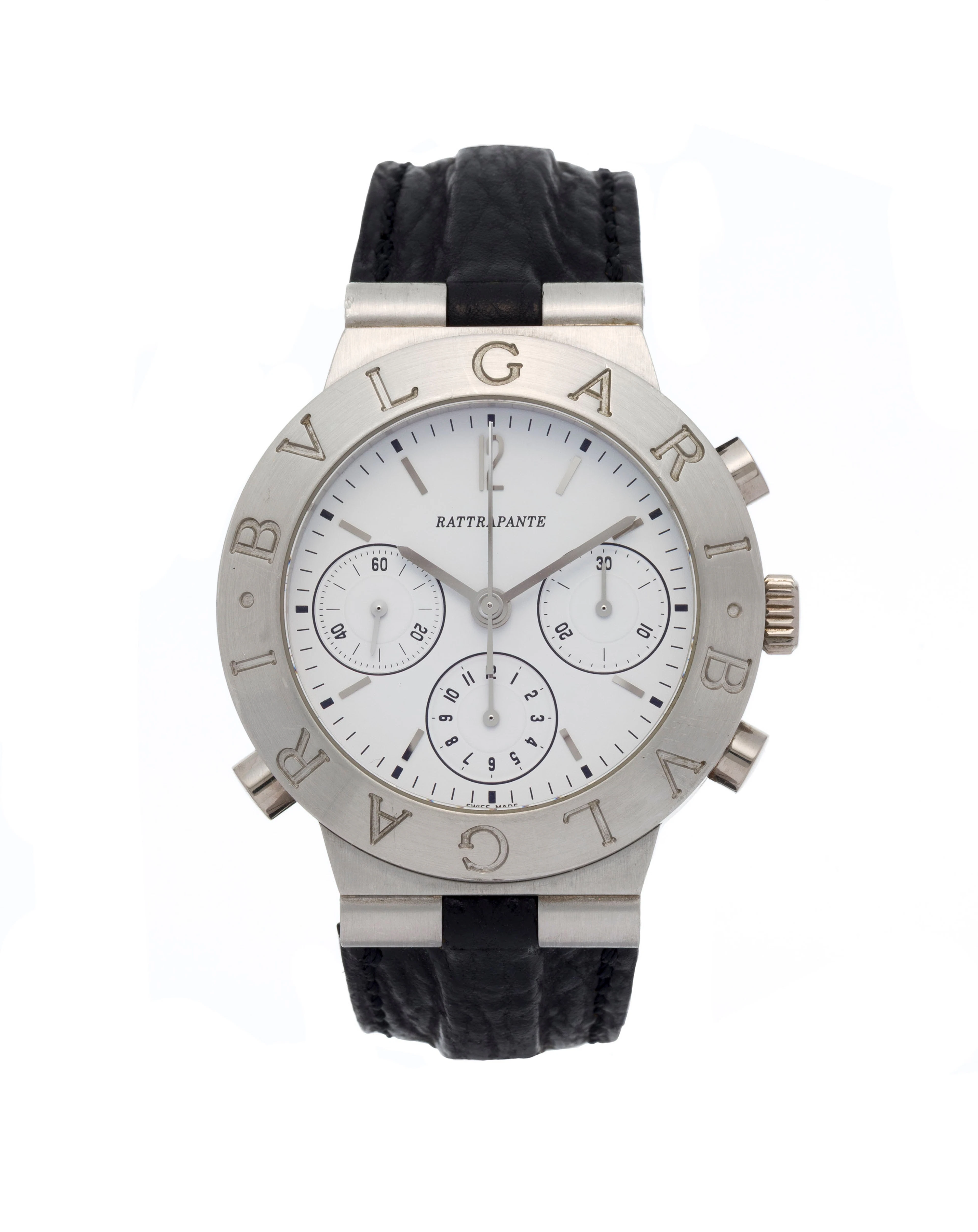 Bulgari, Diagono, réf. CH 40 PL, montre chronographe à rattrapante