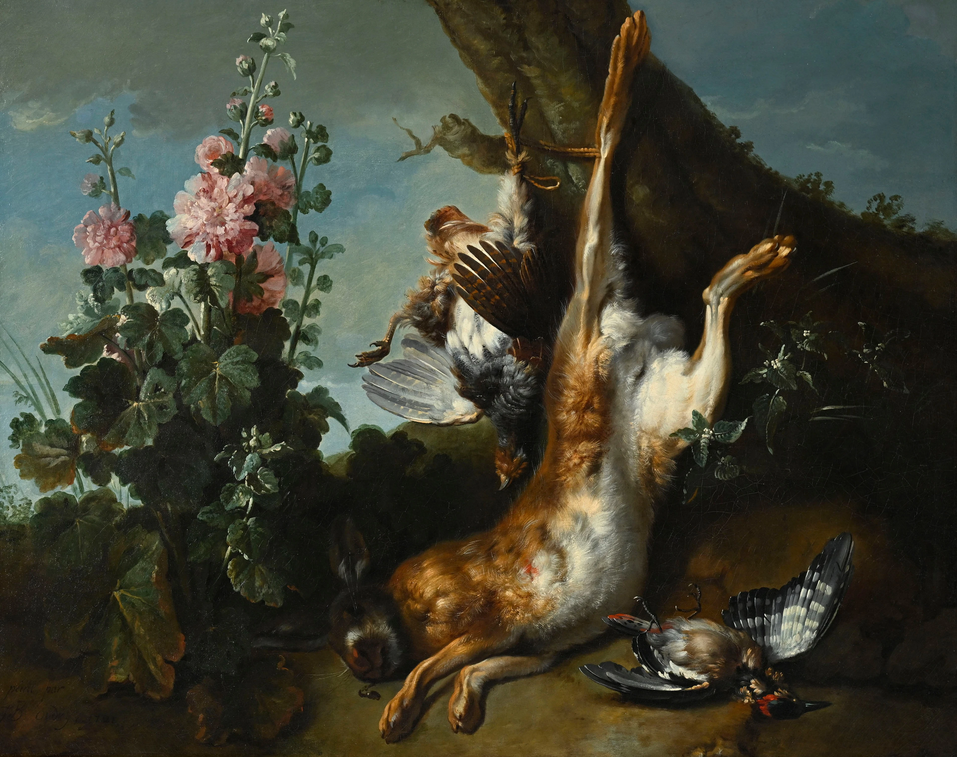 Jean-Baptiste Oudry (1686-1755), Nature morte au trophée de chasse