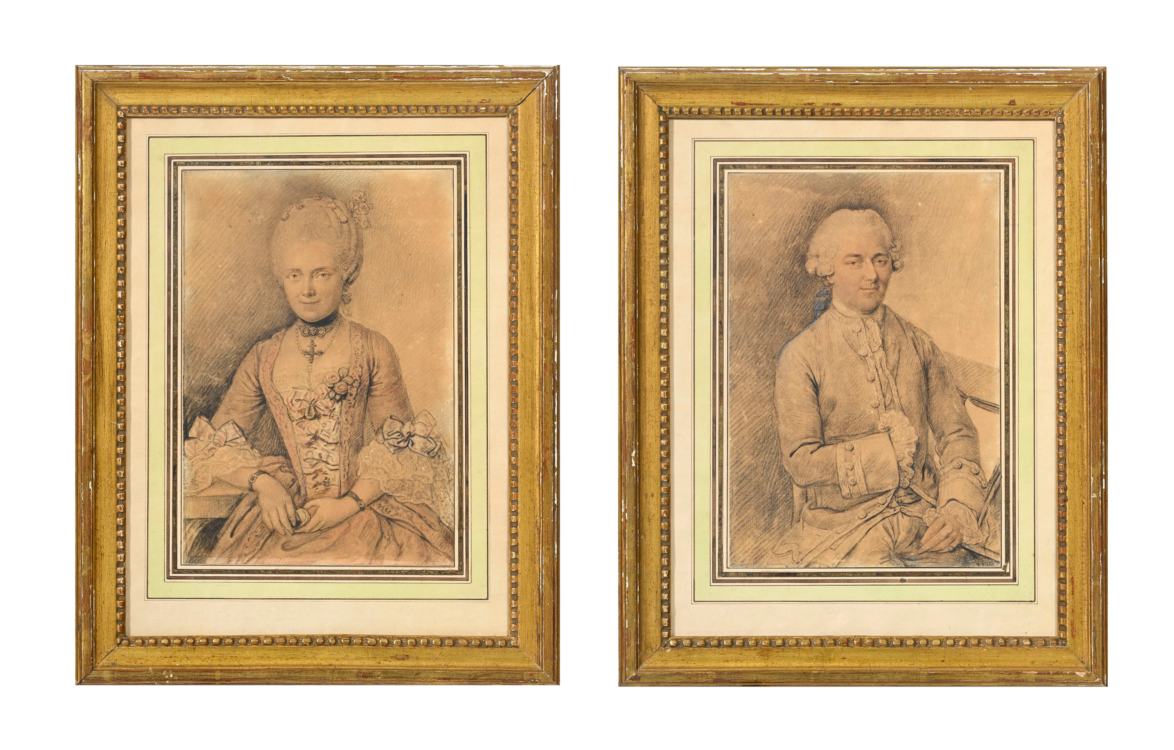 Jean Étienne Liotard (1702-1789), suiveur de, Portrait d'un gentilhomme