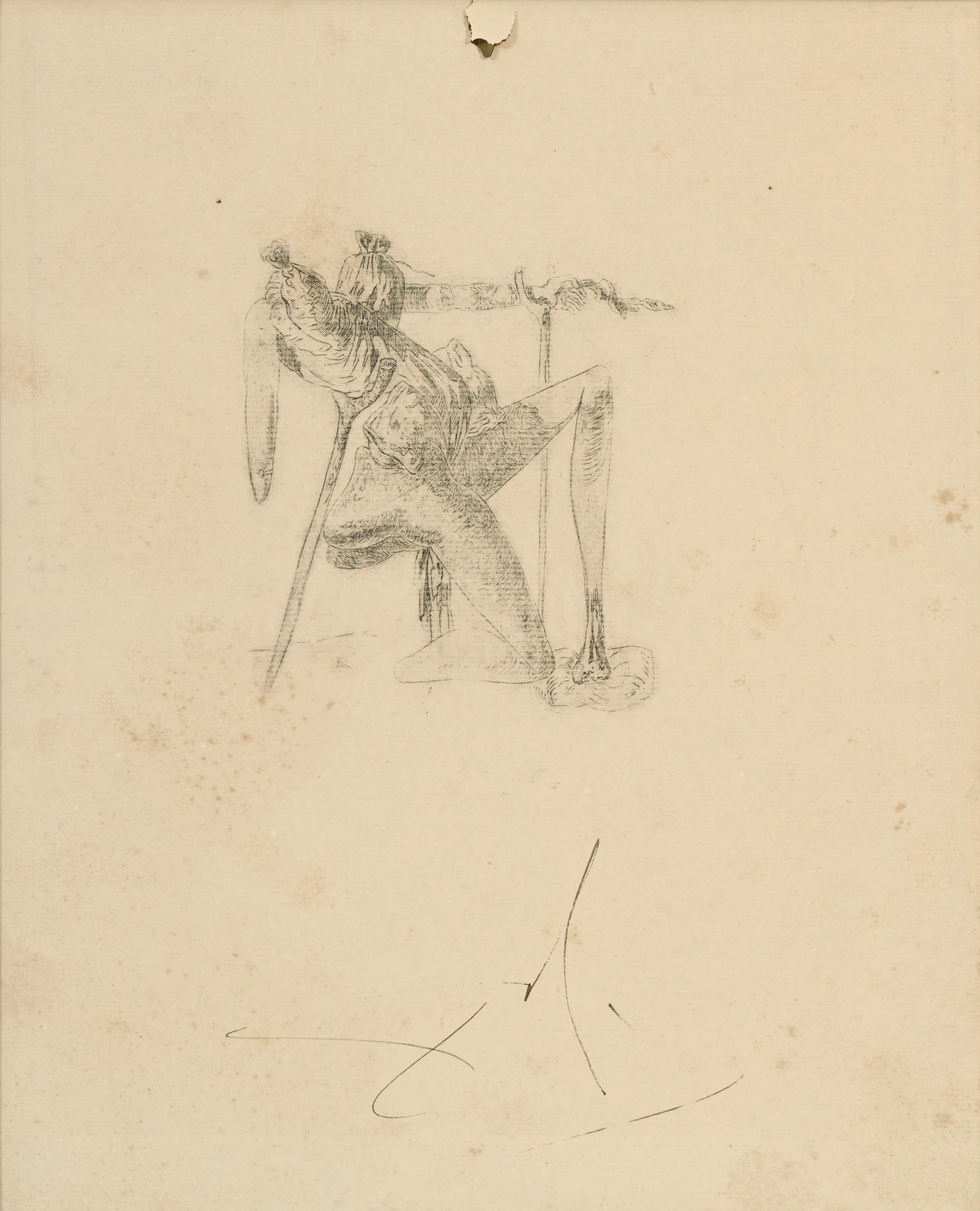 Salvador Dali (1904-1989), Oeuvre préparatoire pour Les Chants de