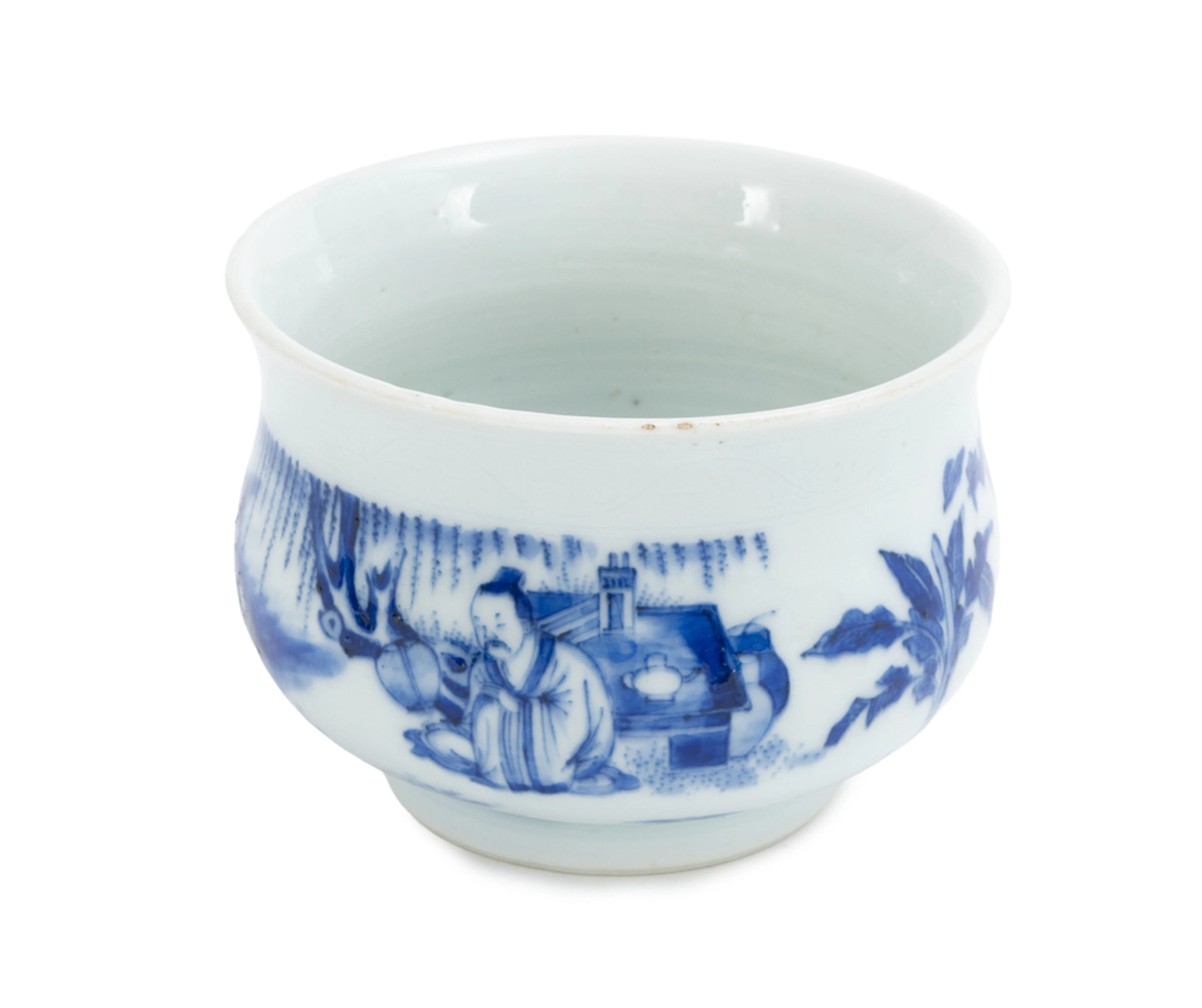 Brûle-parfum en porcelaine, Chine, dynastie Qing, décor en bleu de