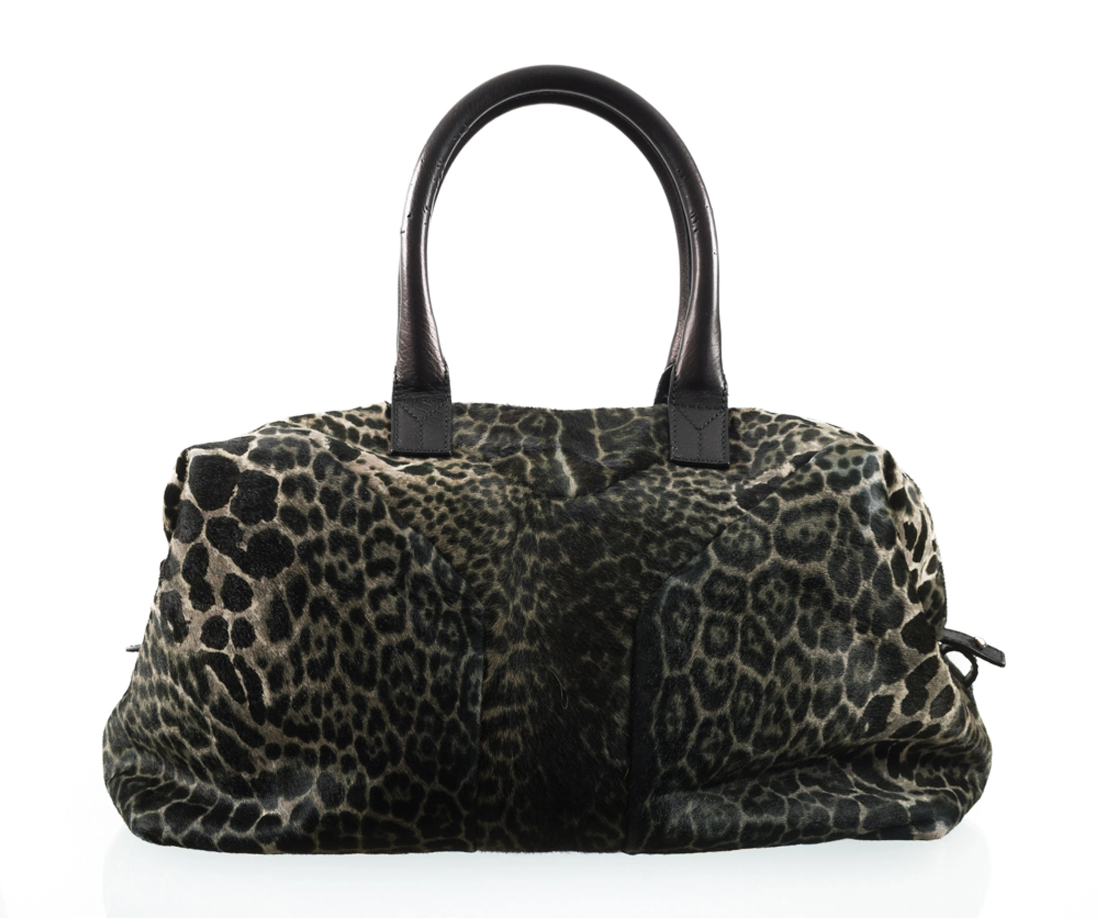 Yves Saint Laurent, sac Easy en poney imprimé jaguar monochrome, 20x39 cm