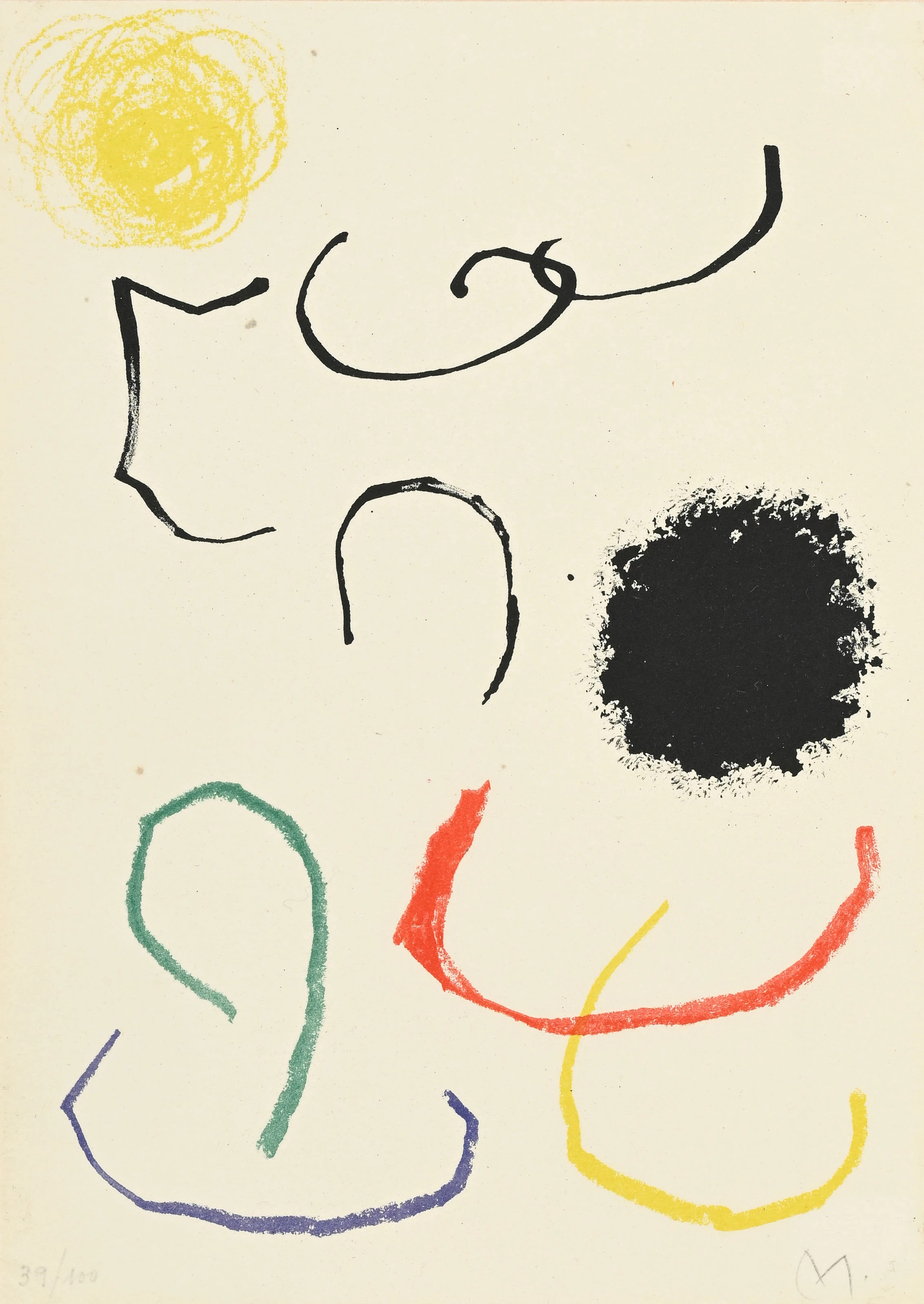 Joan Miró (1893-1983), Planche XI issue de "Obra Inedita recent"
