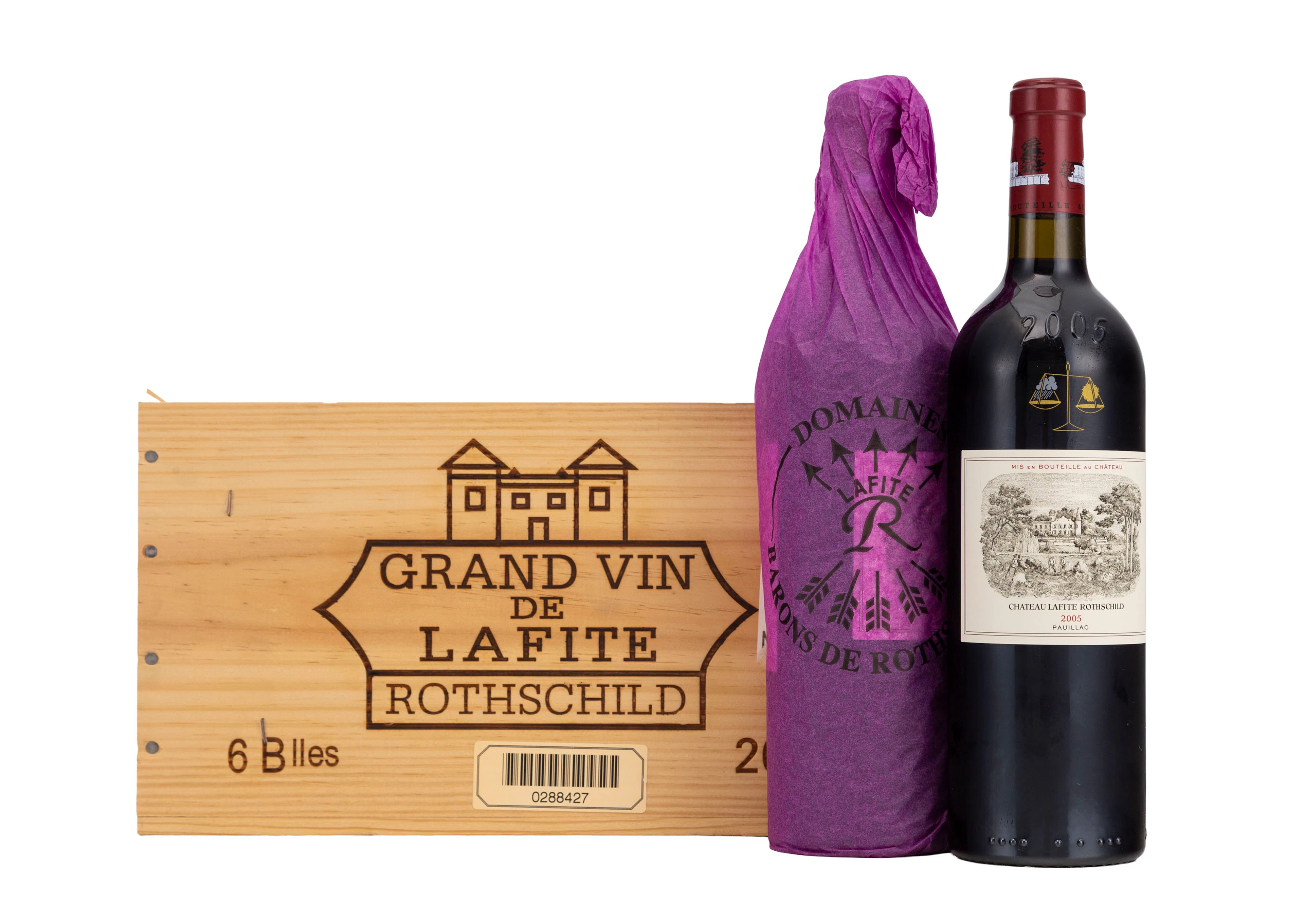 Ch. Lafite-Rothschild, 2005, Pauillac, 1er grand cru classé, 6 bts, CBO