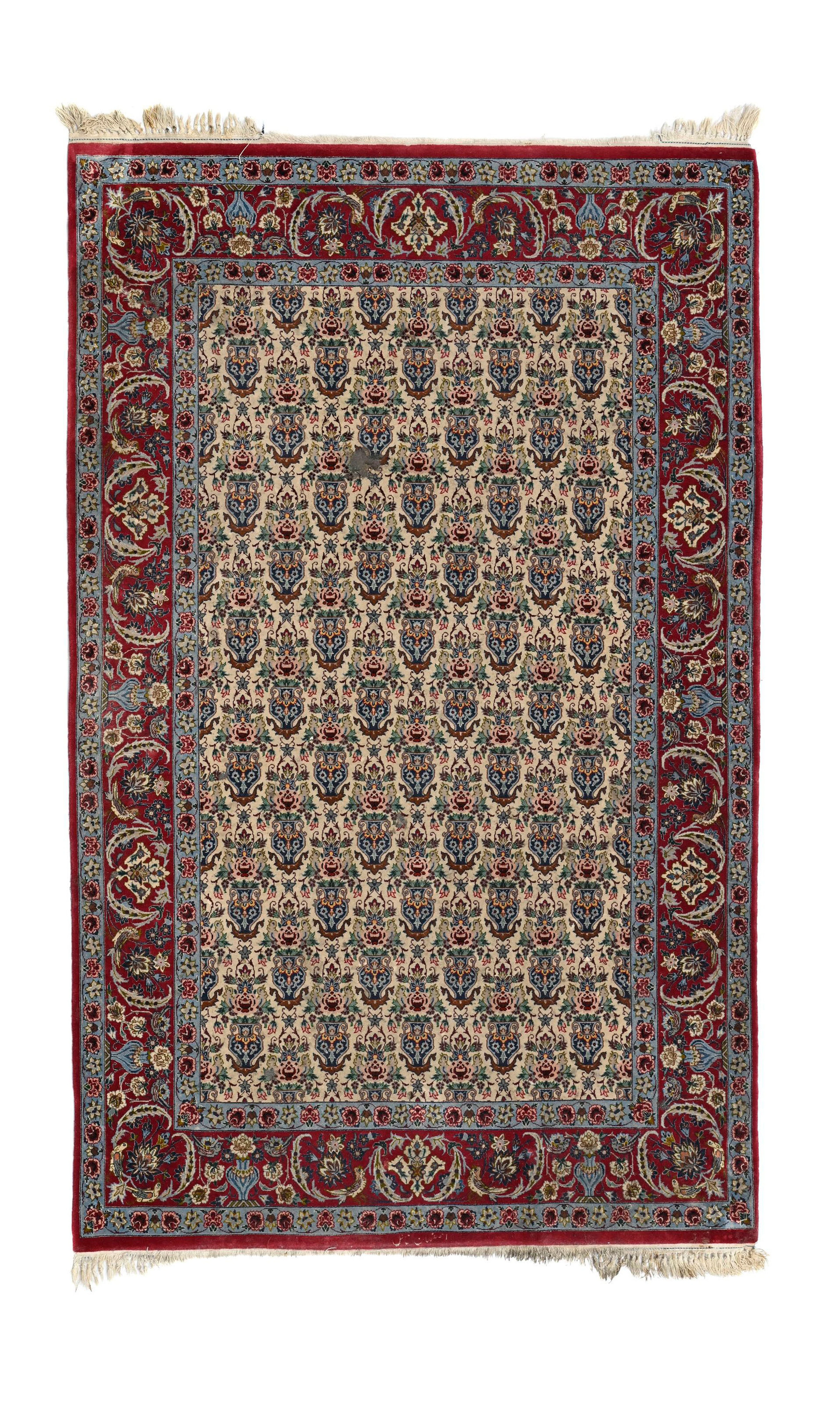Tapis Ispahan, Iran, 3ème quart du XXe s., à motif zol-e-sultan, composé