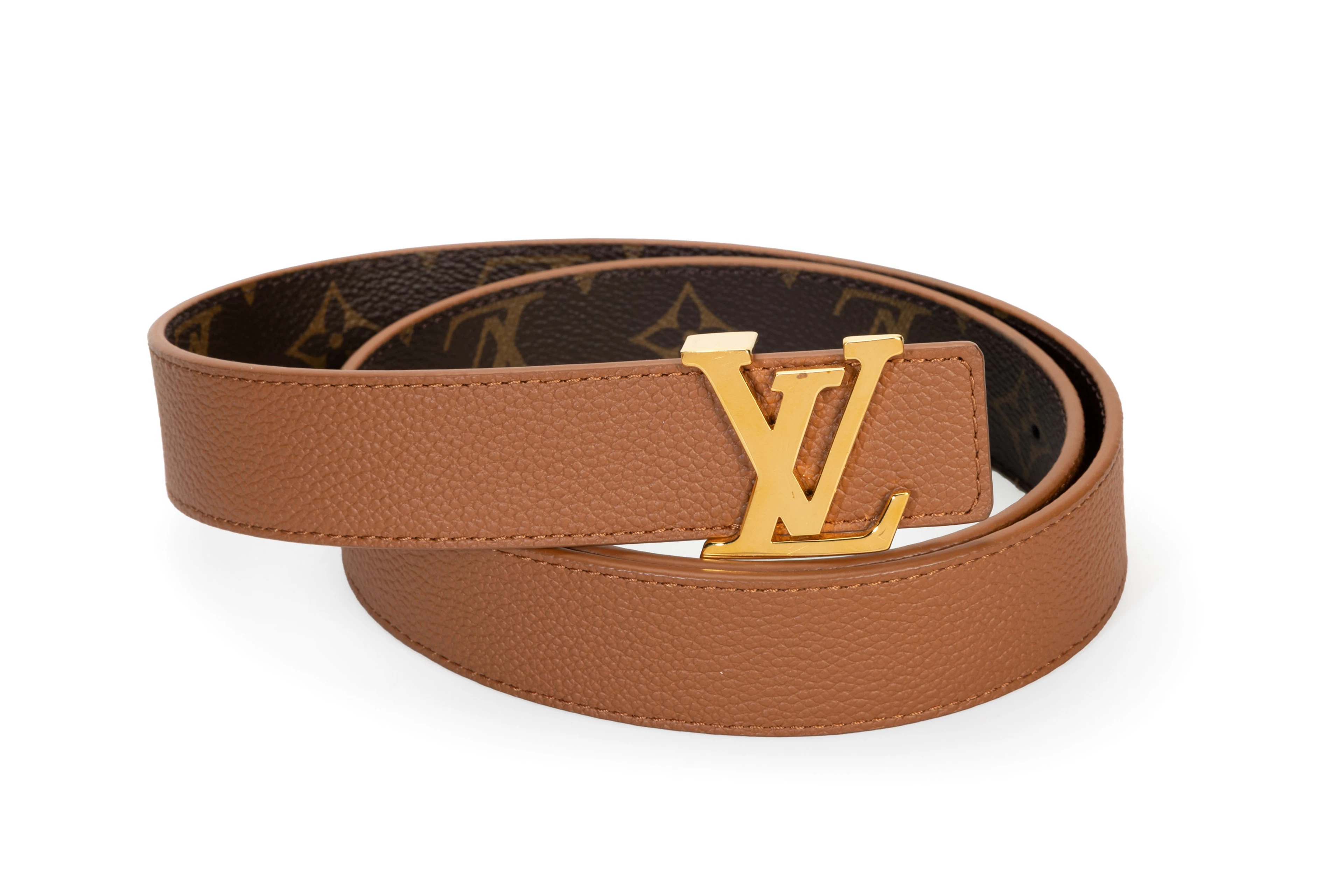 Louis Vuitton, ceinture LV Initiales réversible 30mm en enduite Monogram