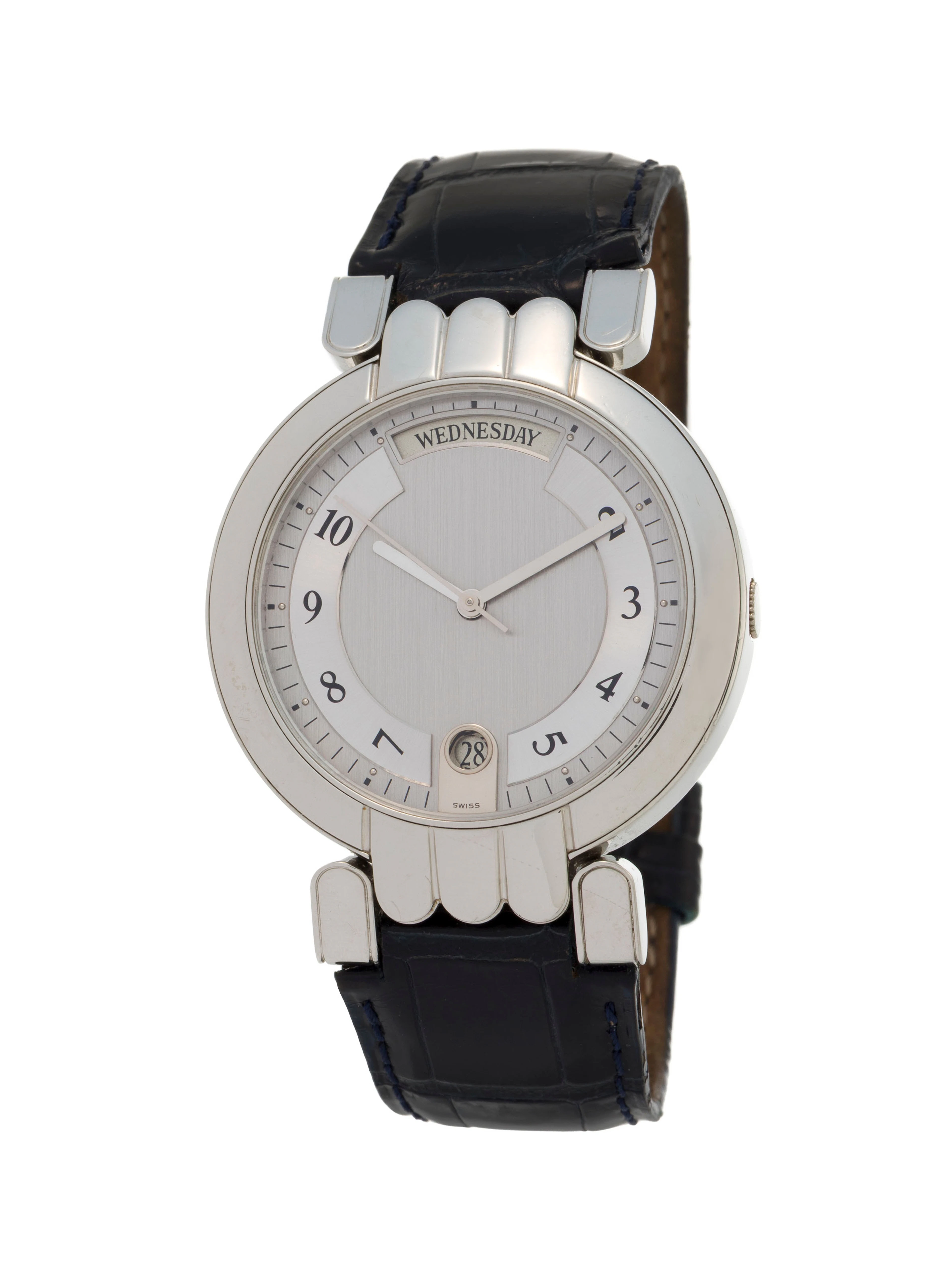 Harry Winston, montre en platine avec indication du jour et de la