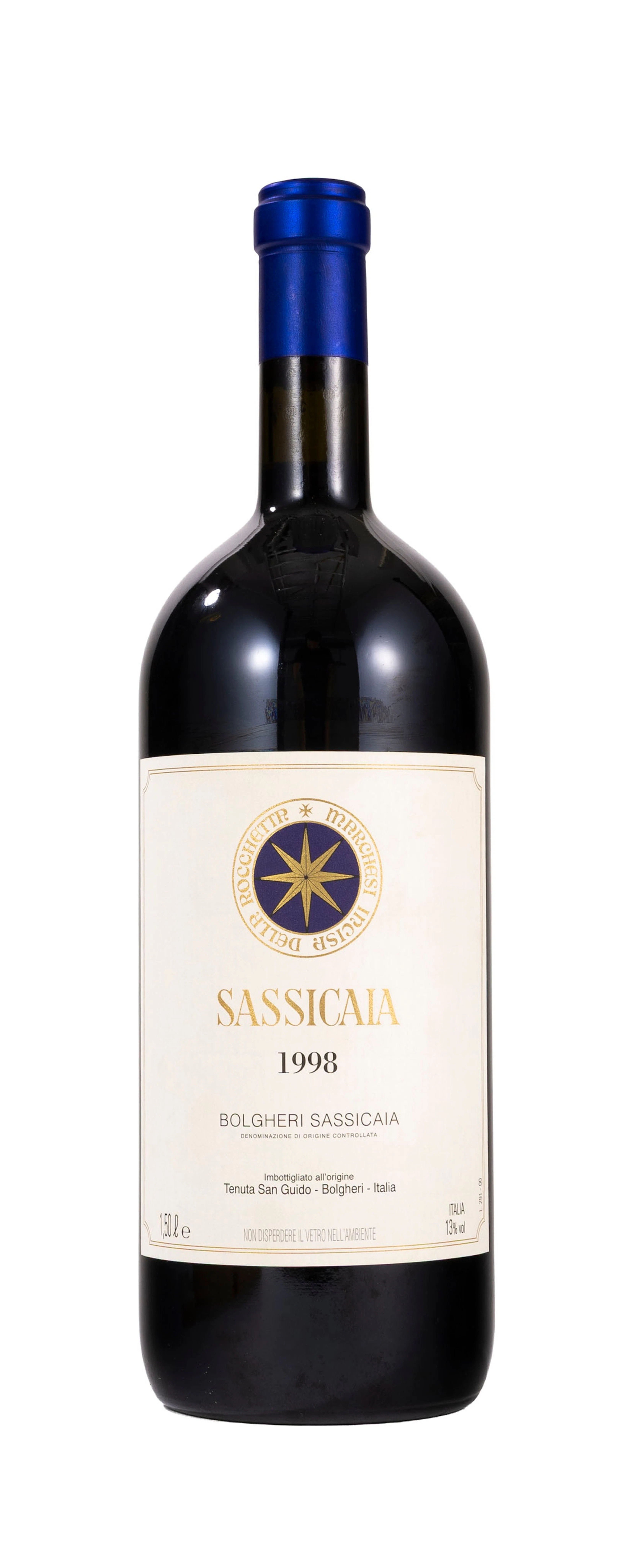 Sassicaia, Tenuta San Guido, 1998, Bolgheri, Toscane, Italie, 1 magnum, CBO