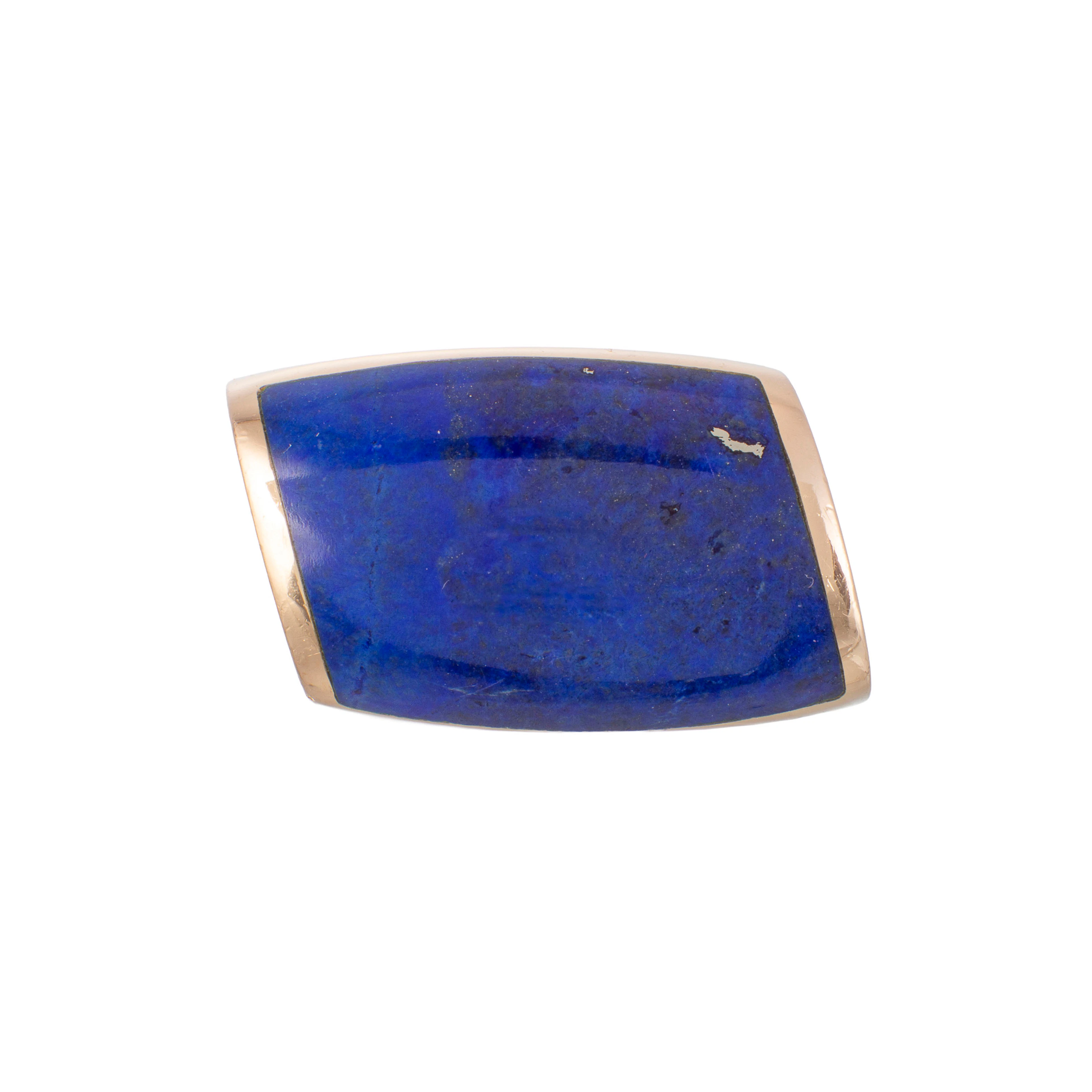 Vhernier, Plateau, bague or 750 ornée d'un élément en lapis-lazuli