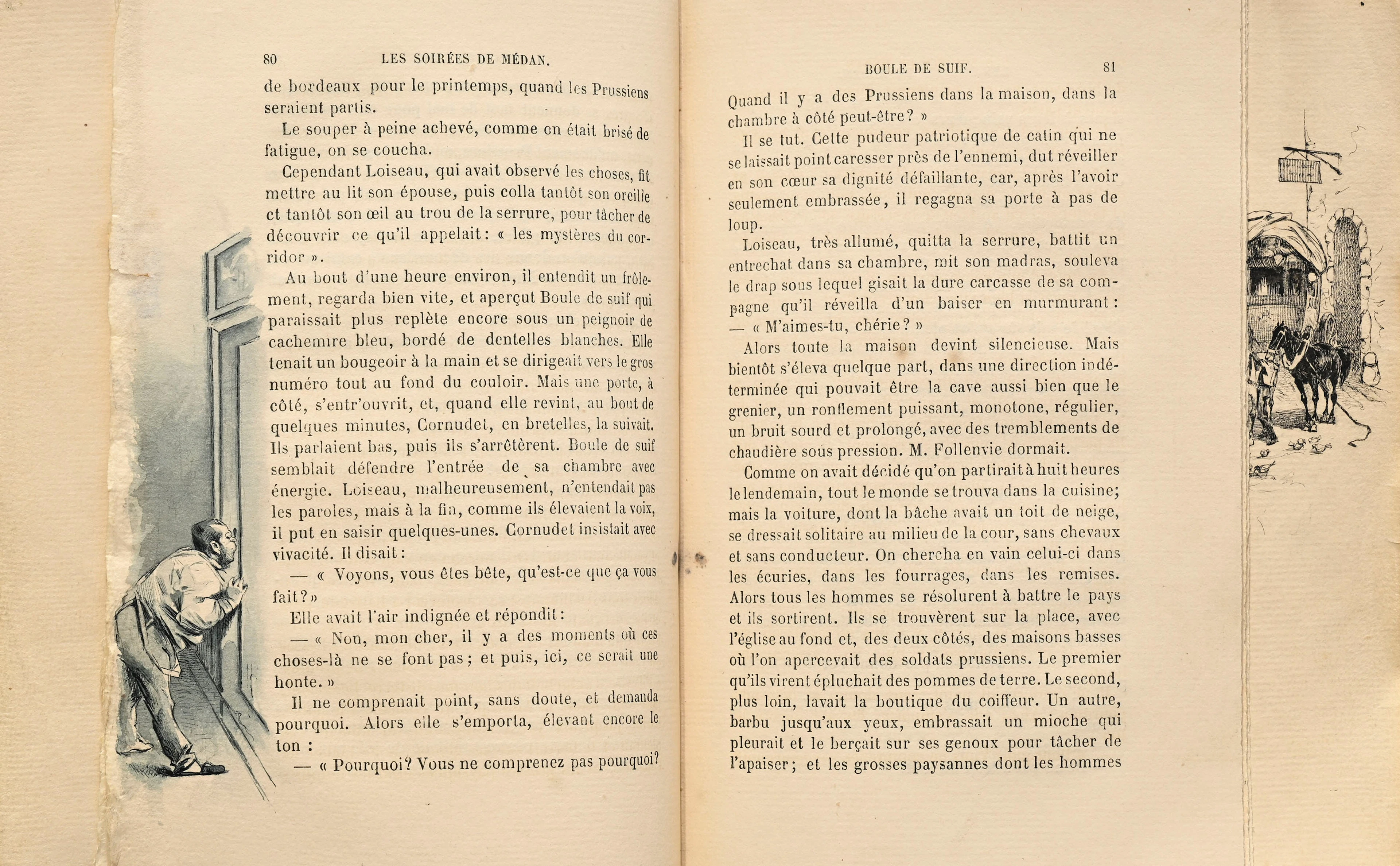 LES SOIRÉES DE MÉDAN. Paris, G. Charpentier, 1880. In-12 relié plein