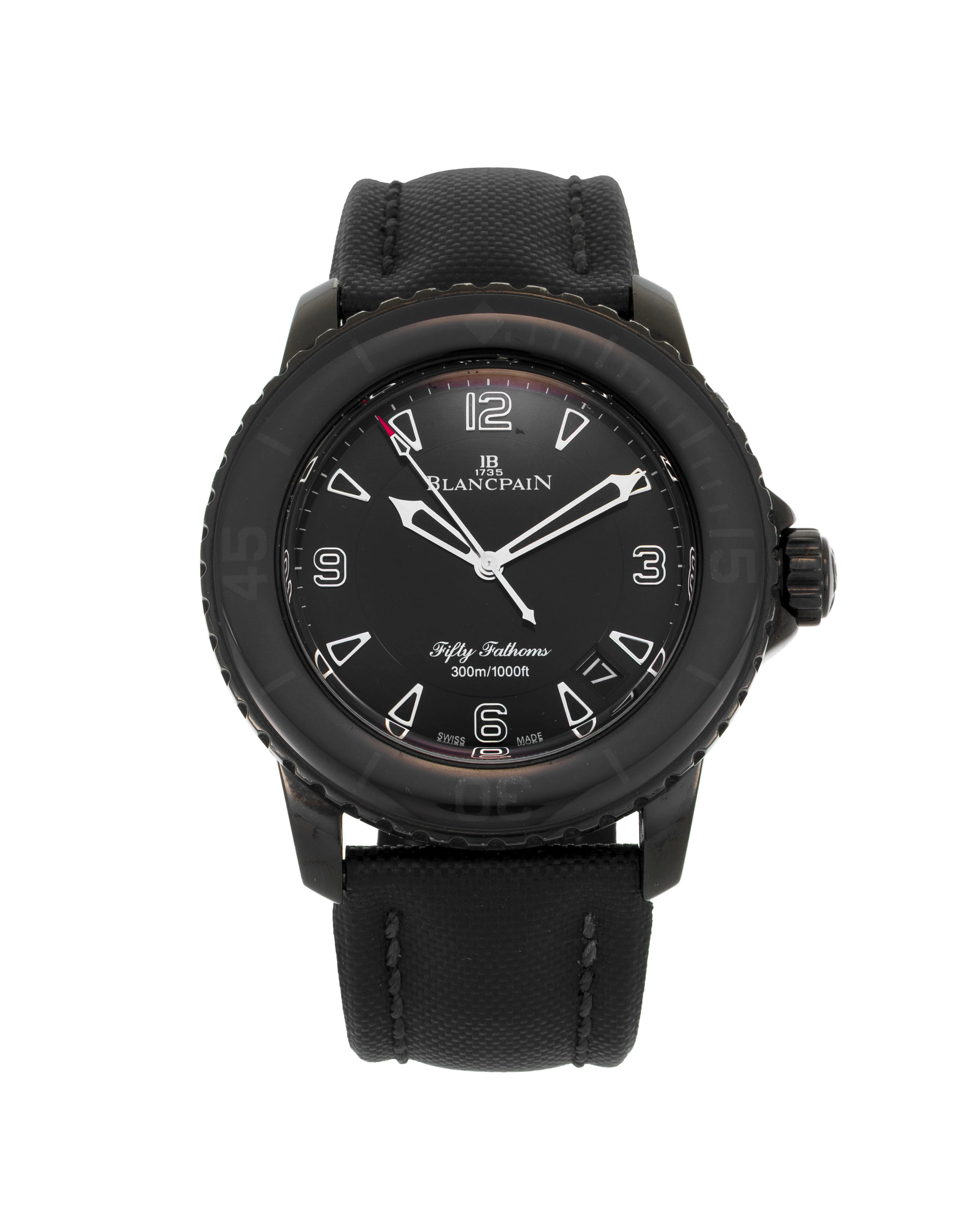 Blancpain, Fifty Fathom Dark Knight, montre en acier et PVD noir avec