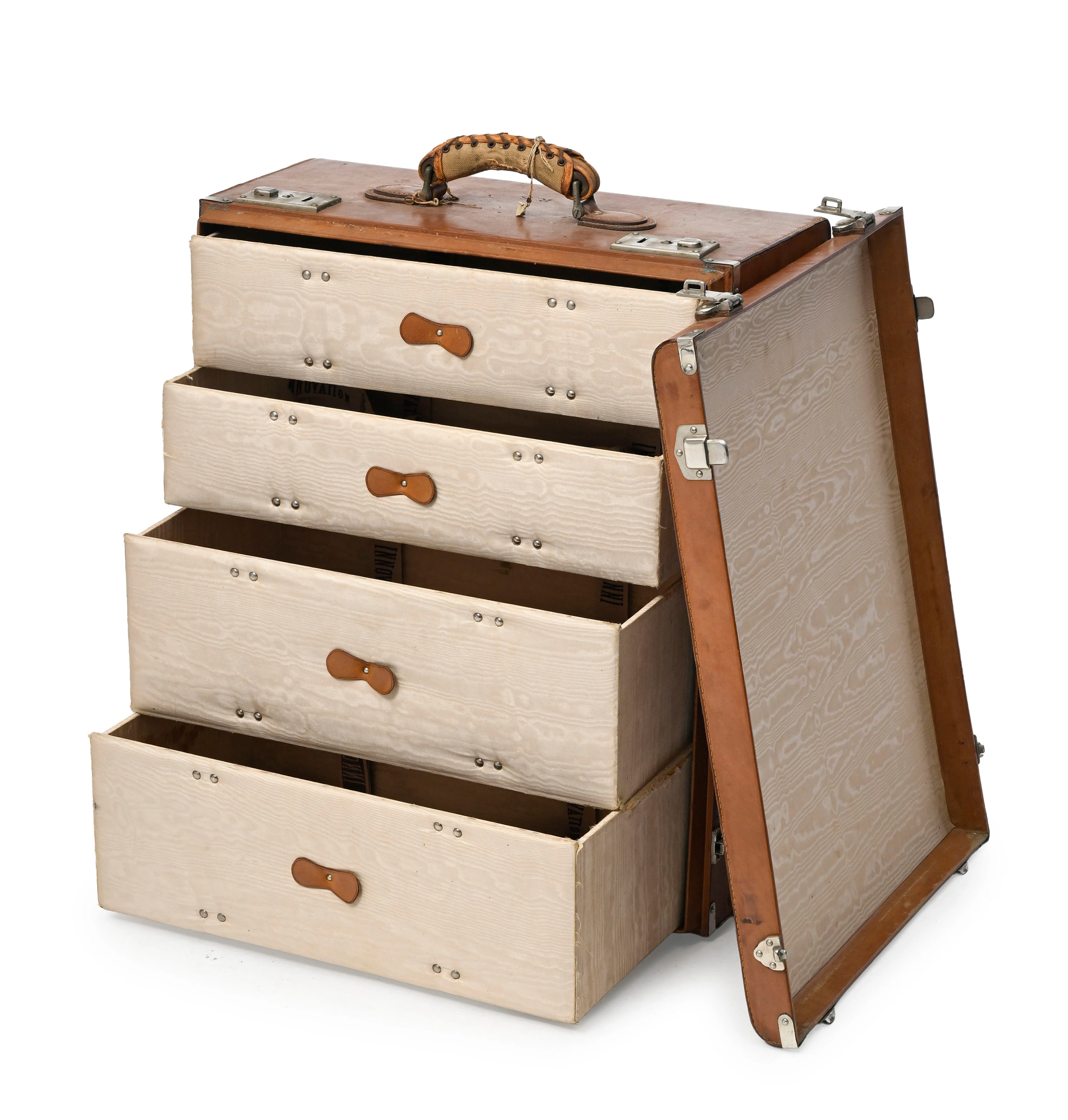 Guccio Gucci, Firenze Roma, malle garde-robe de voyage vintage en