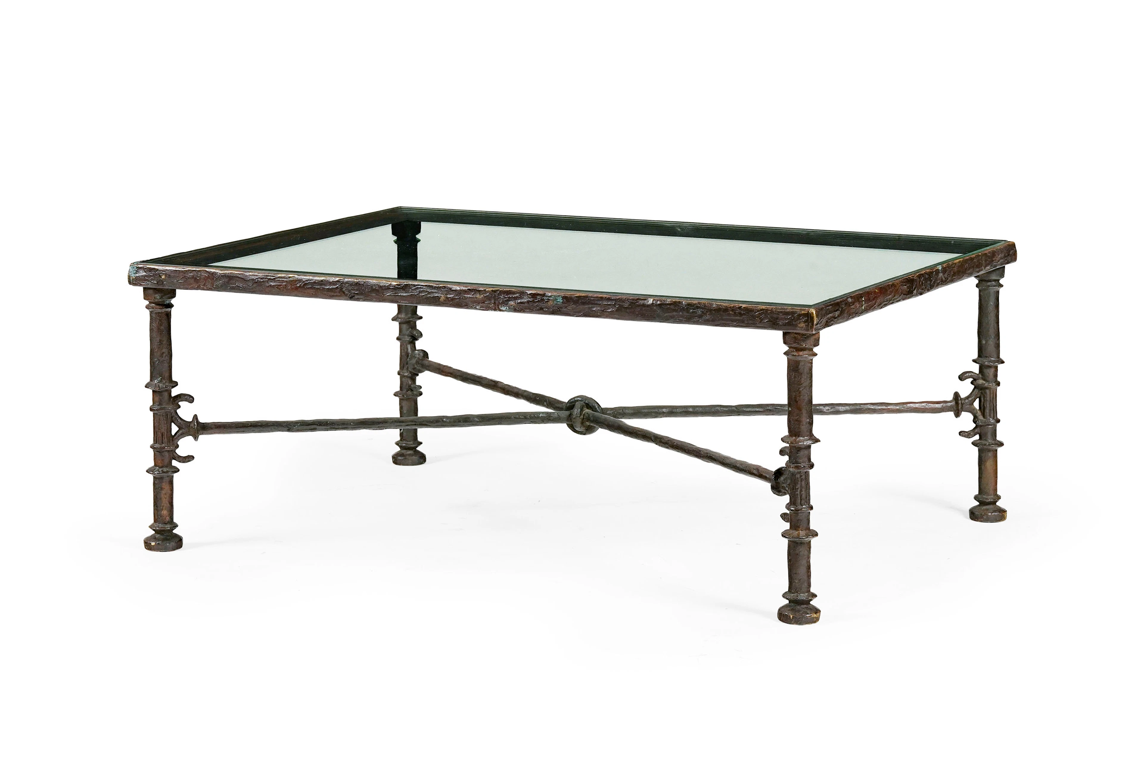 Diego Giacometti (1902-1985), "Table Grecque", c. 1965, bronze patiné