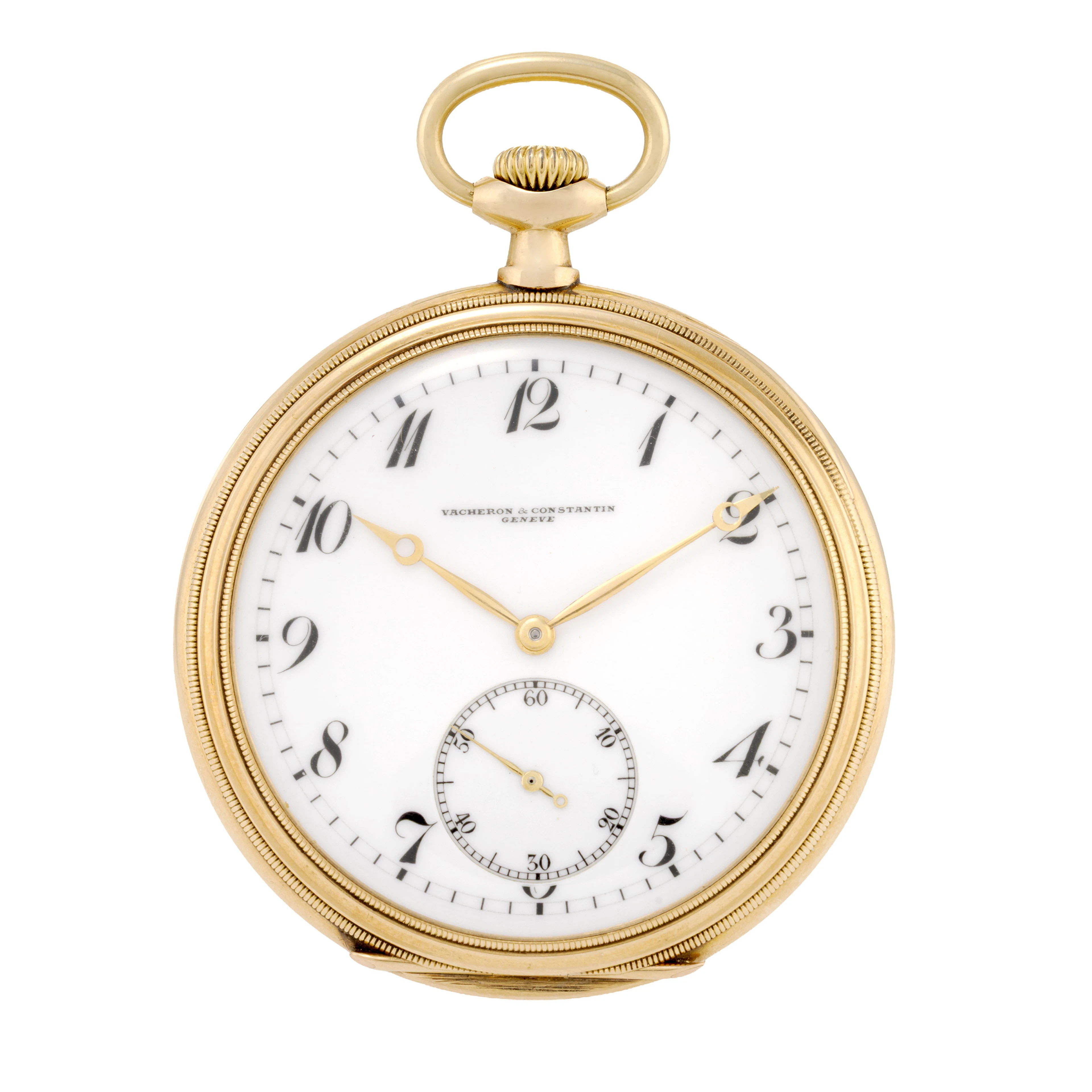 Vacheron & Constantin, montre de poche petite seconde en or 585 Mouvement: