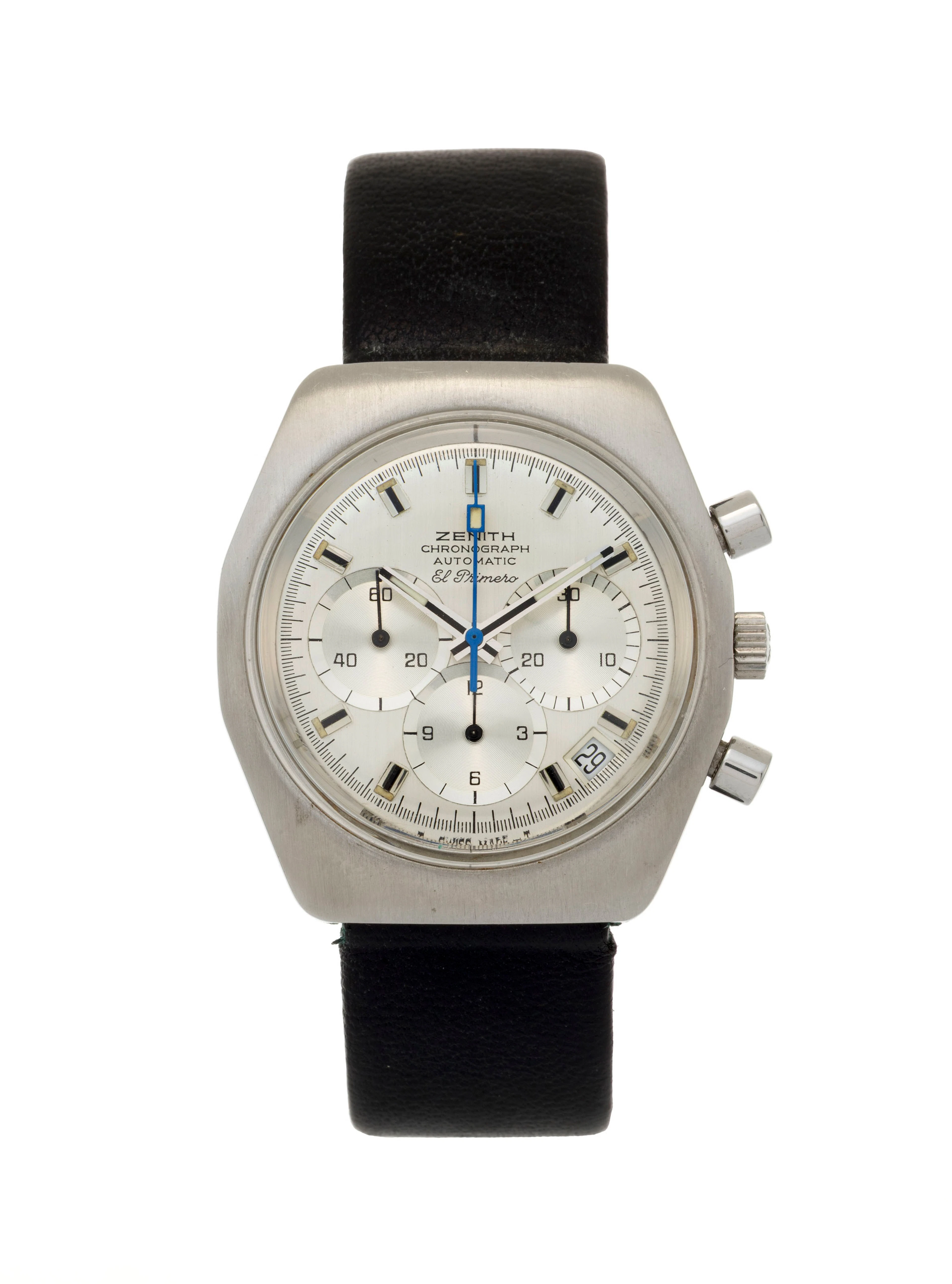 Zenith, El Primero, montre chronographe en acier Mouvement: cal. 400