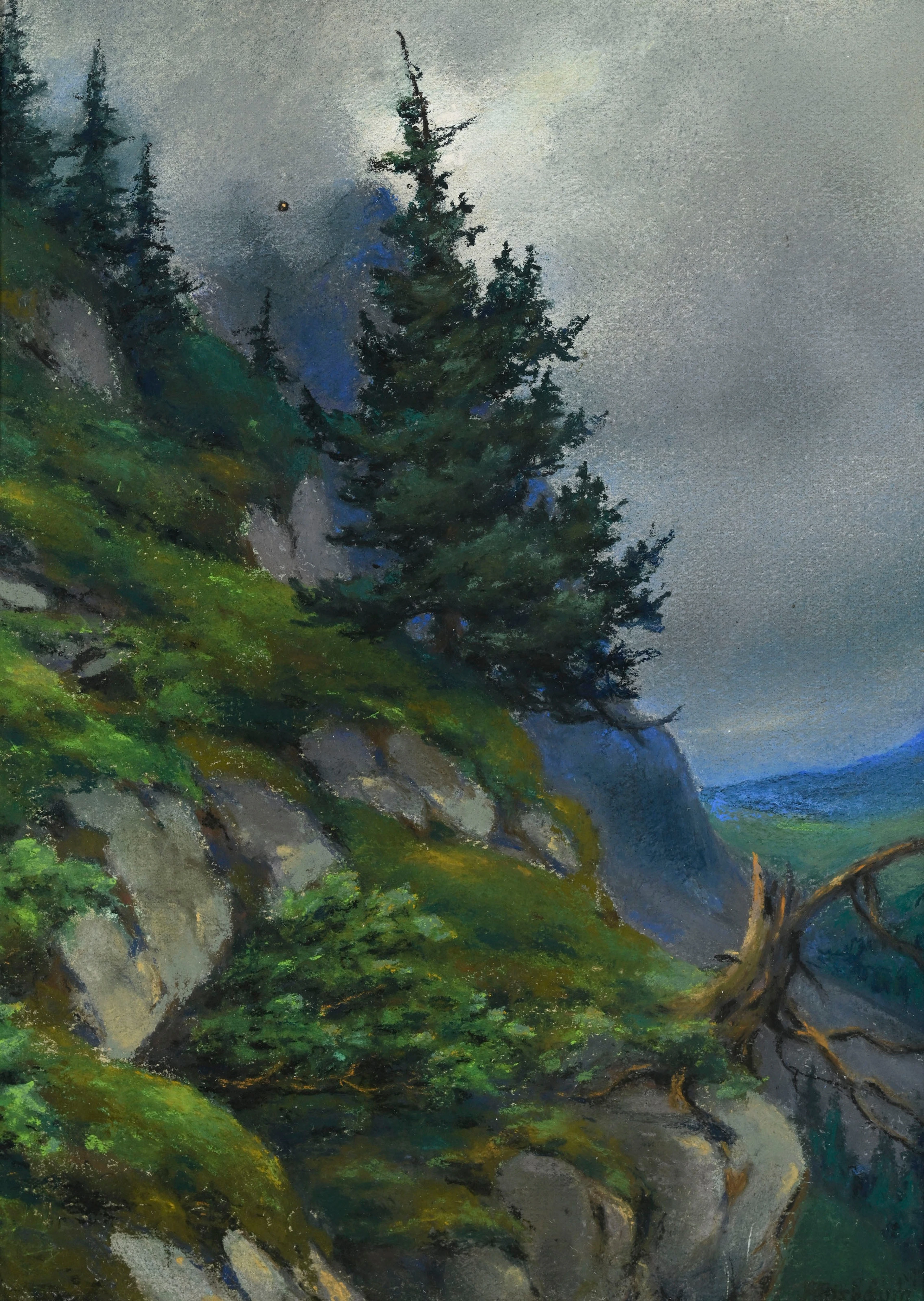 François Birbaum (1872-1947), "Aux approches de l’orage, Vanfluh"