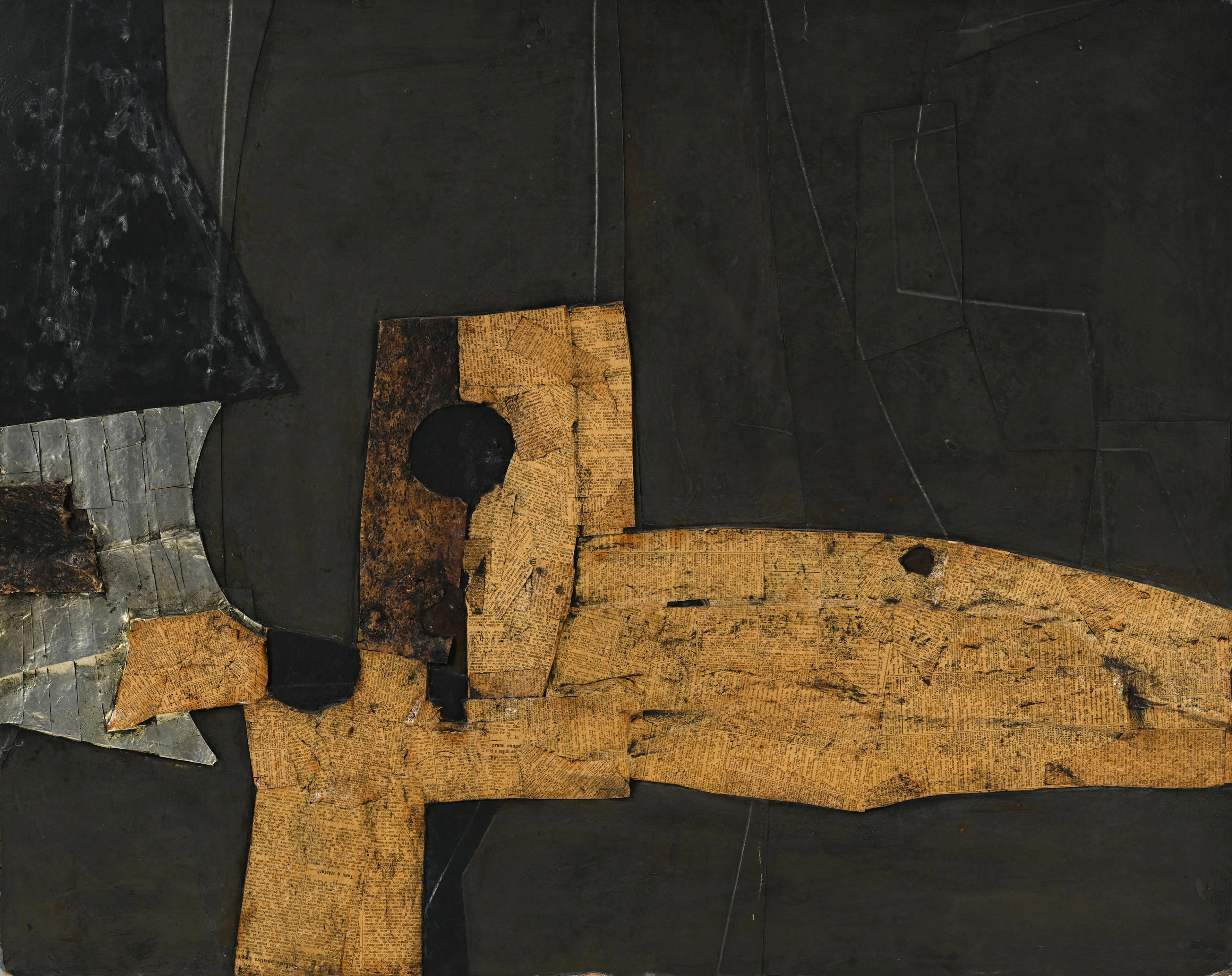 Roberto Gaetano Crippa (1921-1972), "Vol de la matière", 1961, technique
