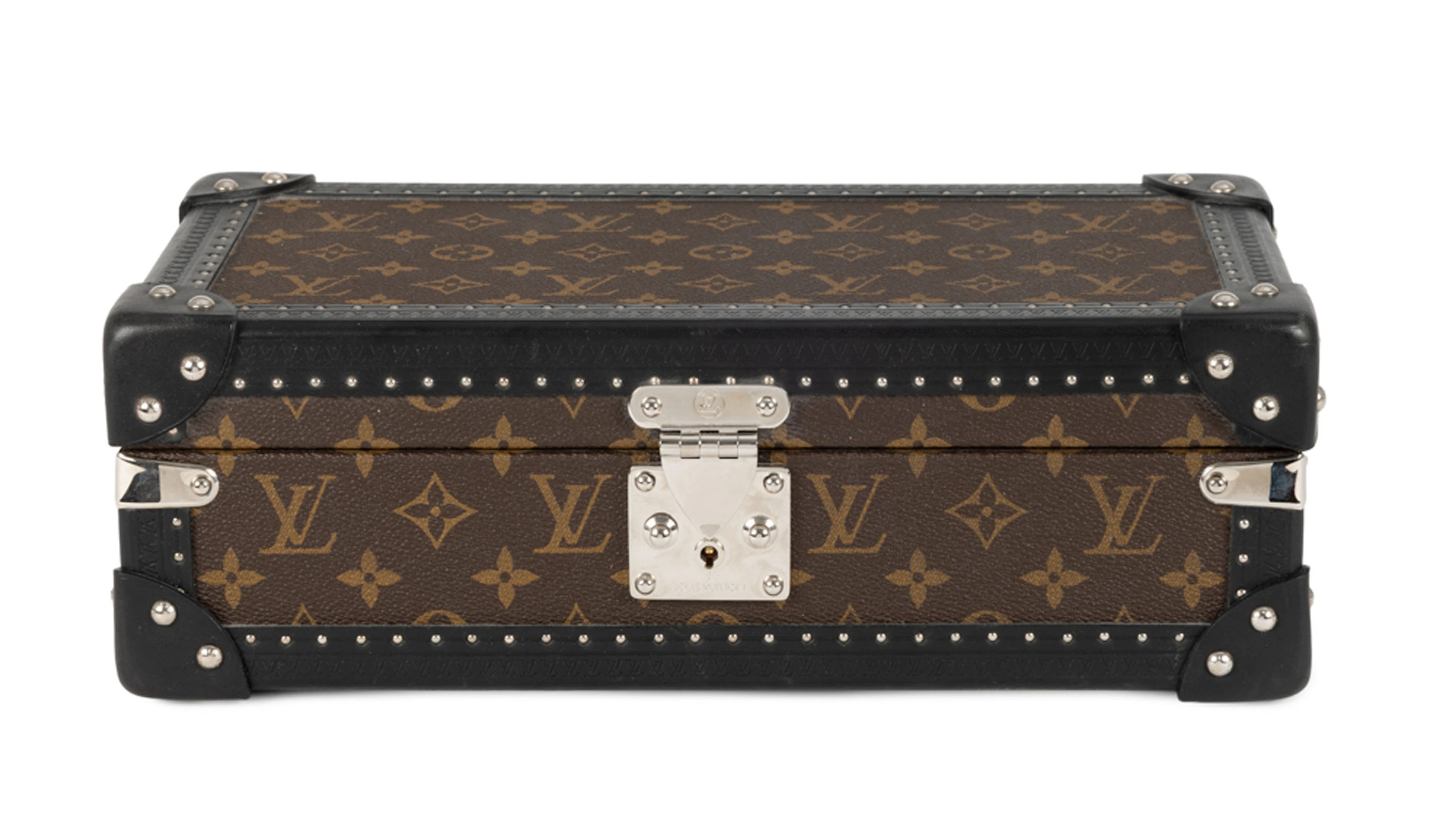 Louis Vuitton, coffret 8 montres en toile enduite monogrammée macassar