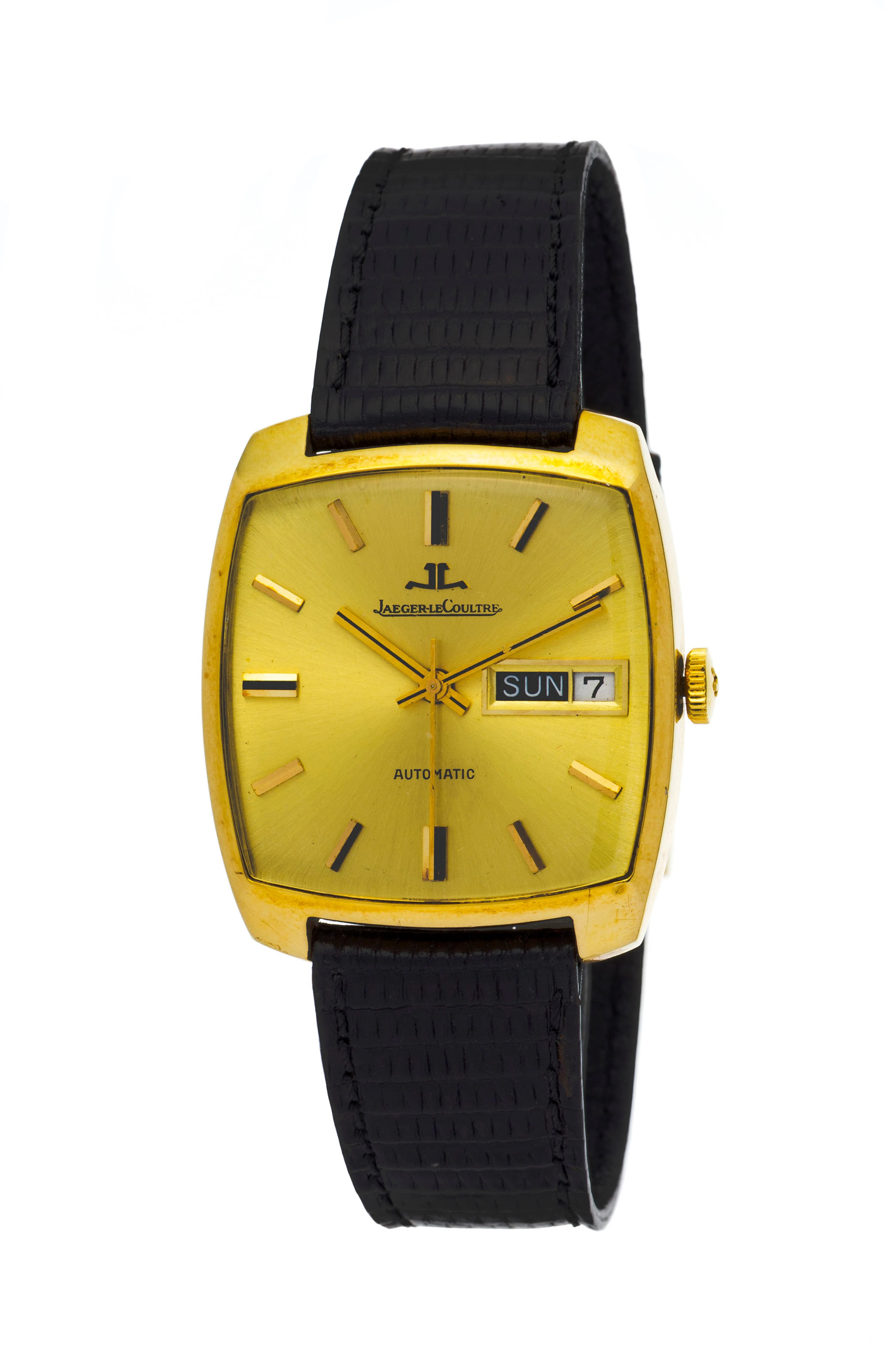 Jaeger-LeCoultre, Club, montre en or 750 avec indication du jour et