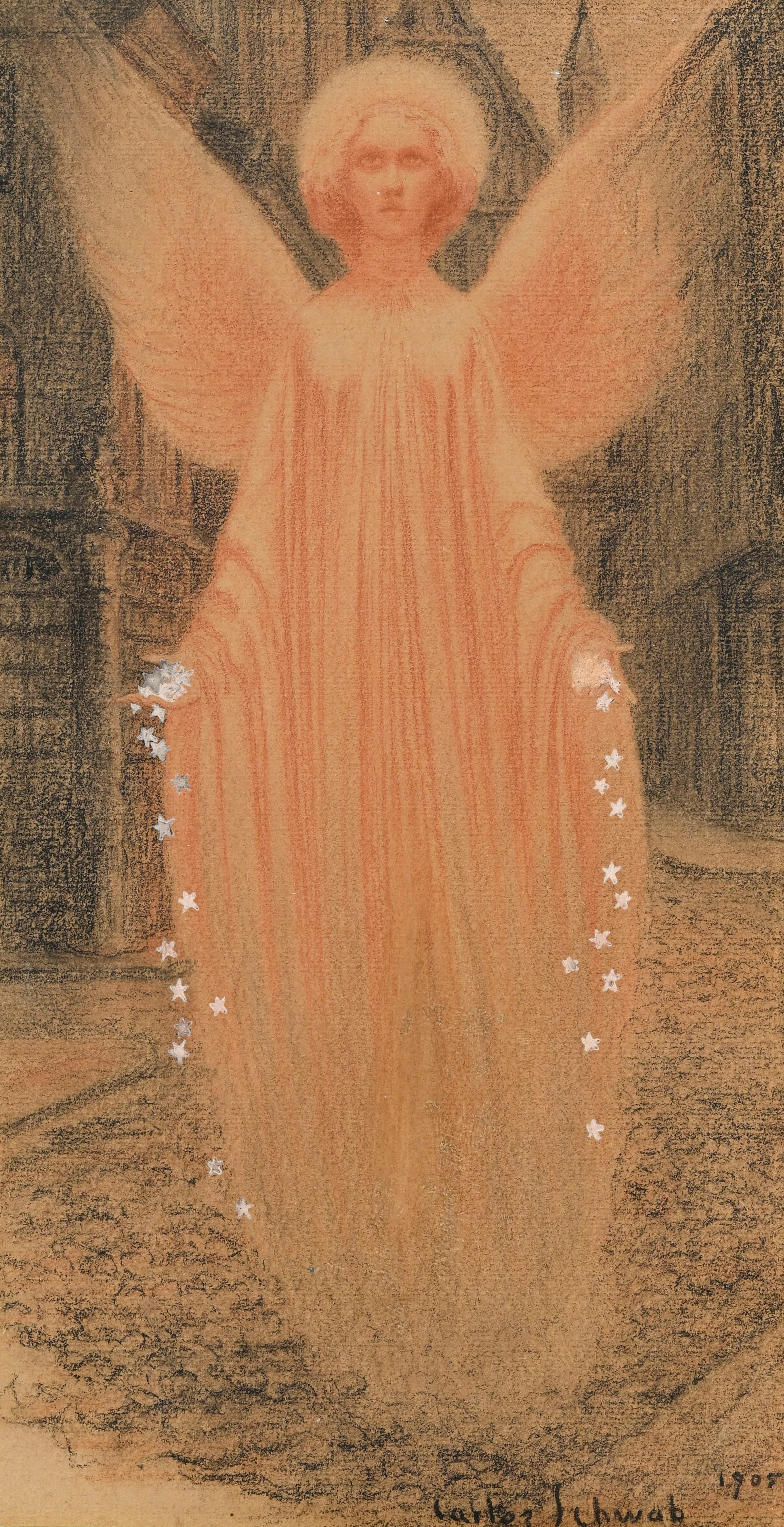 Carlos Schwabe (1866-1926), "Elégie (d'après Albert Samain)", 1905