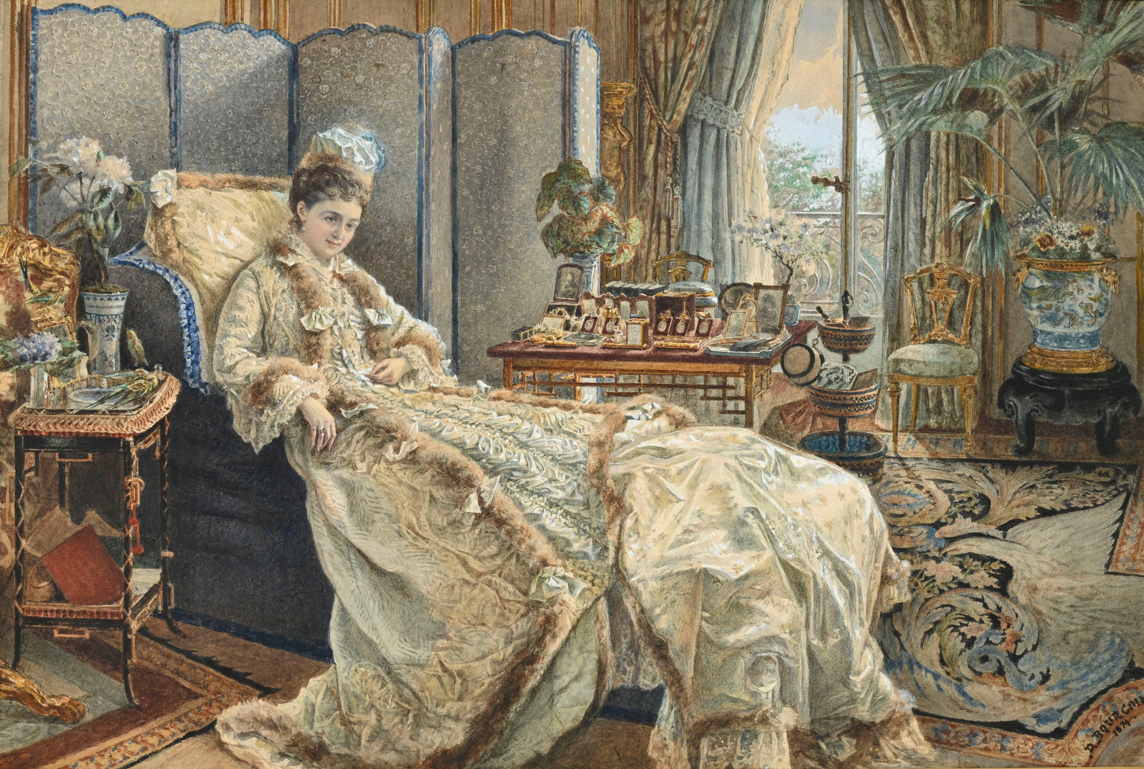 Marie Désiré Bourgoin (1839-1912), "Portrait de la Princesse Marie
