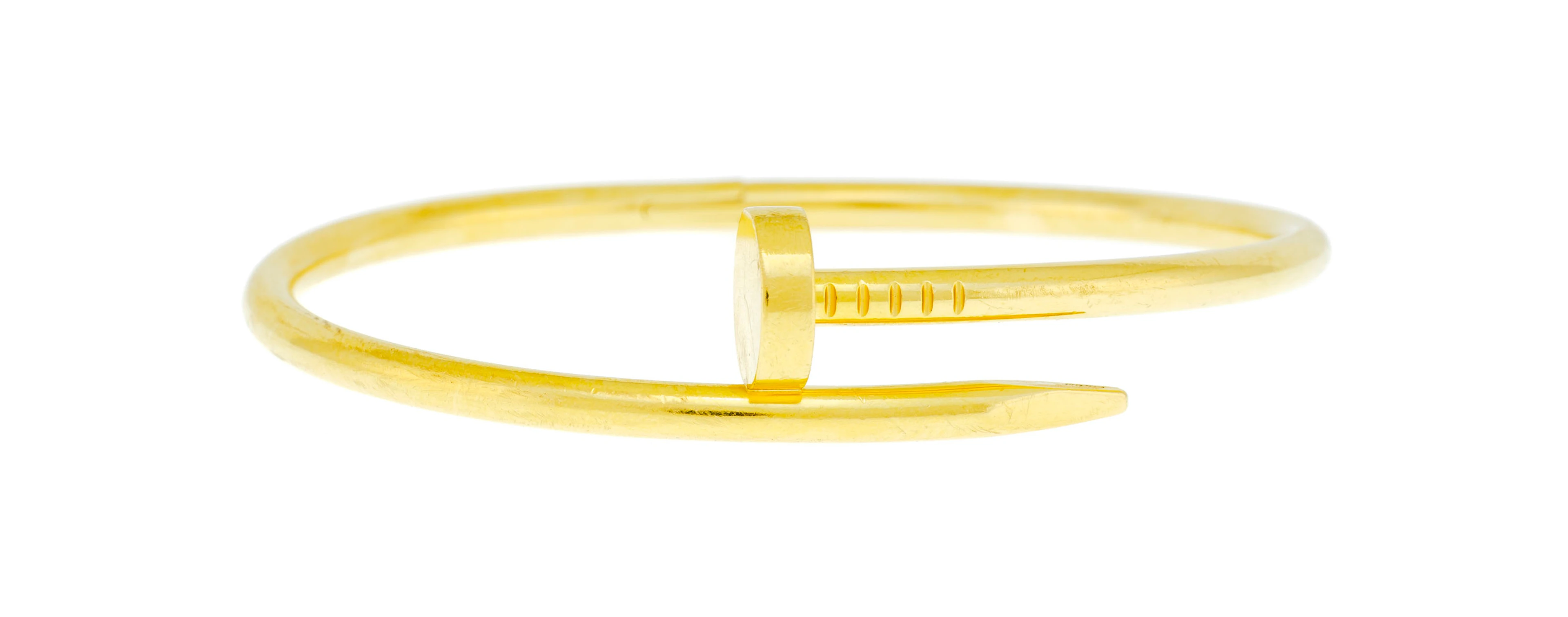 Cartier, Juste un clou, bracelet rigide en or 750, signé, numéroté