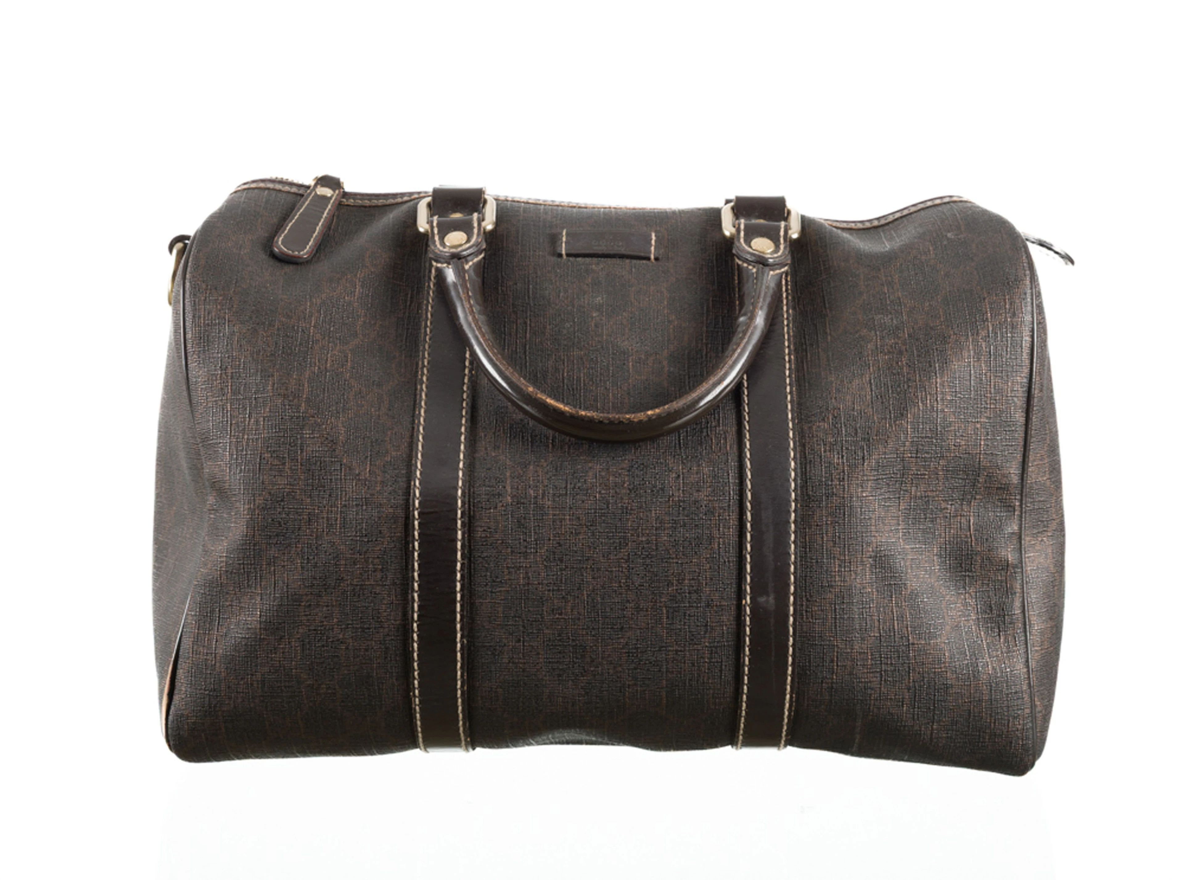 Gucci, sac Boston en toile enduite GG, 22x32 cm