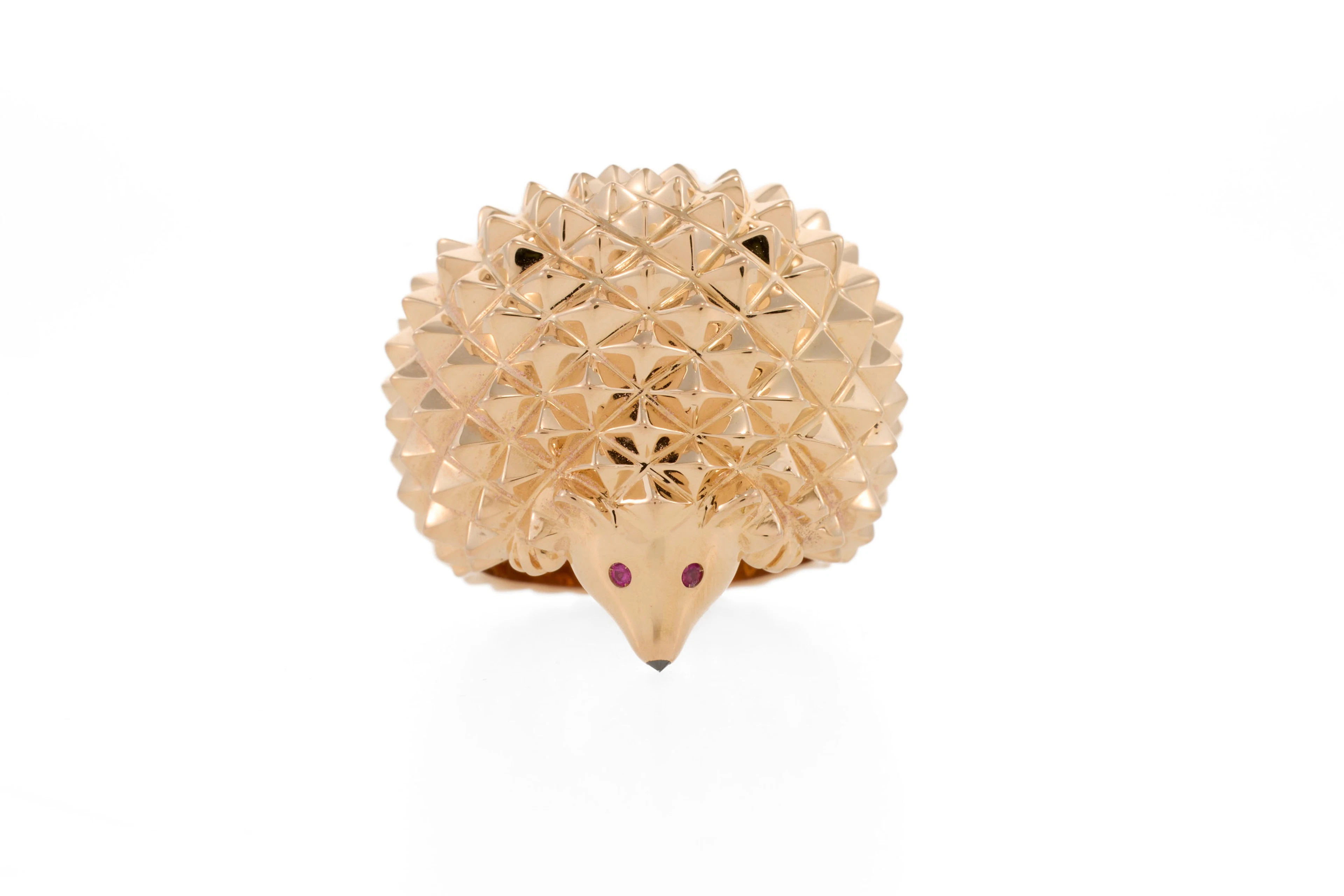 Boucheron, Hans le Hérisson, bague or 750 à motif pointe de diamant