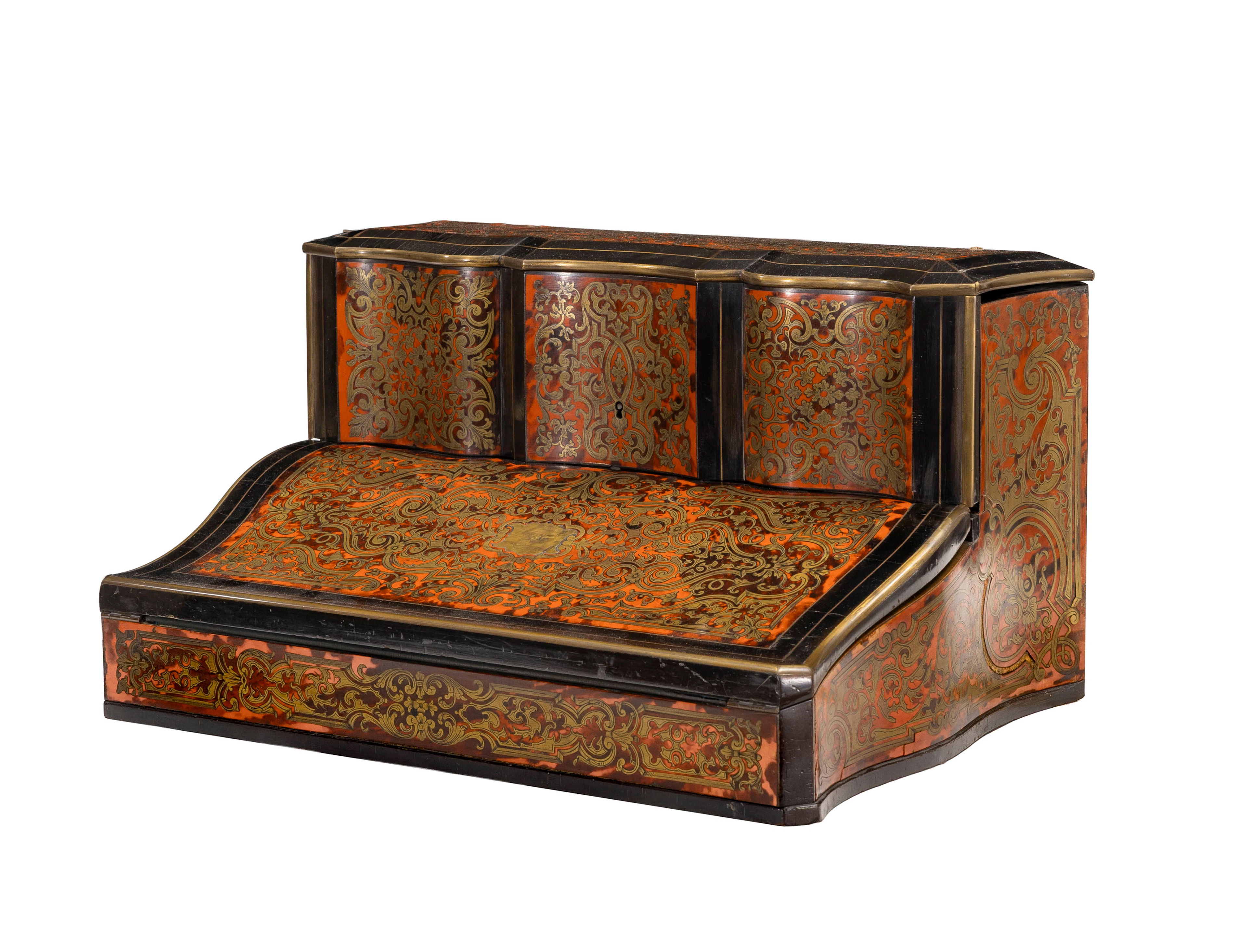 Ecritoire d'époque Napoléon III par la maison Tahan, Paris, en bois