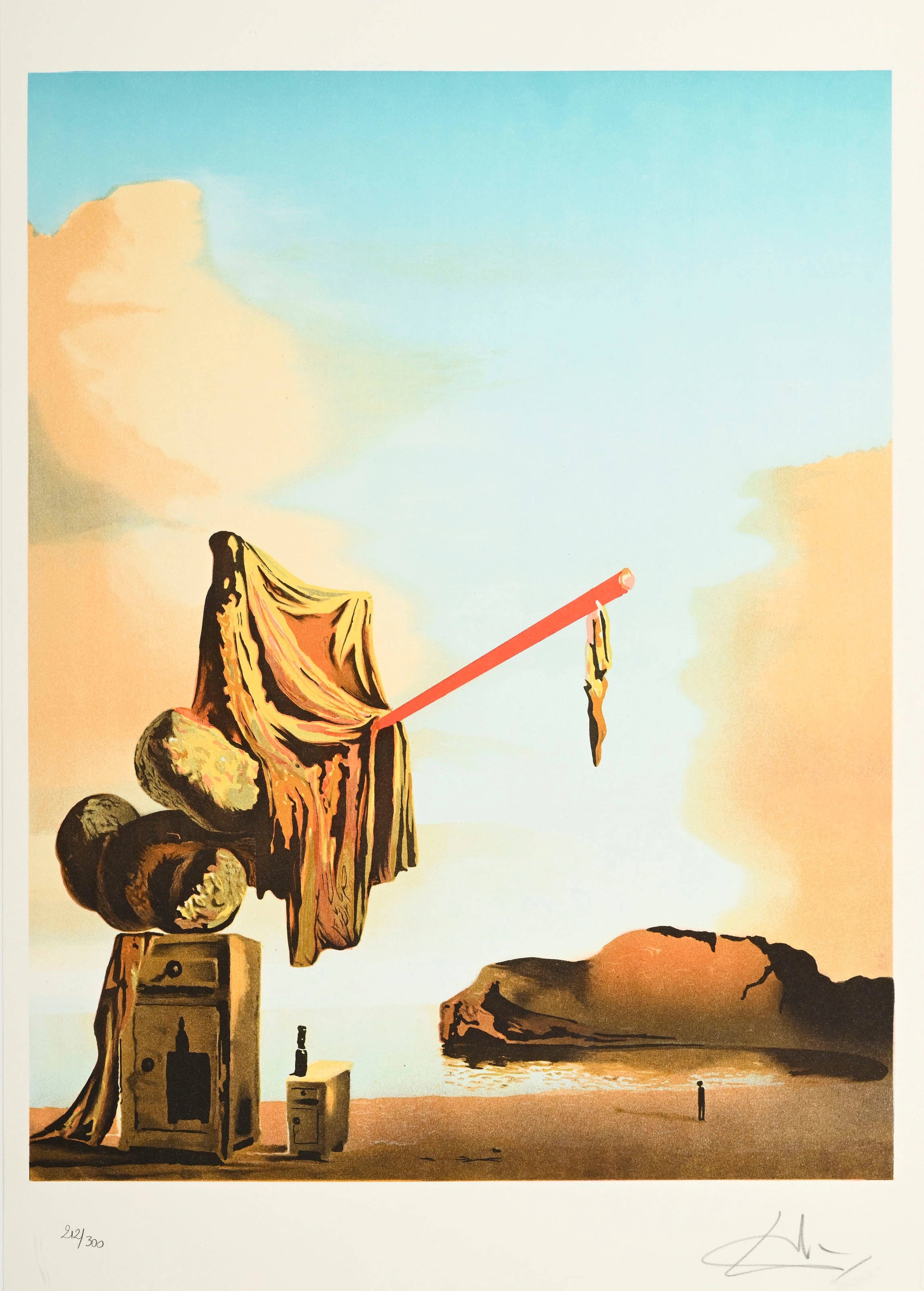 Salvador Dali (1904-1989), d'après, "Suenos en la playa", lithographie