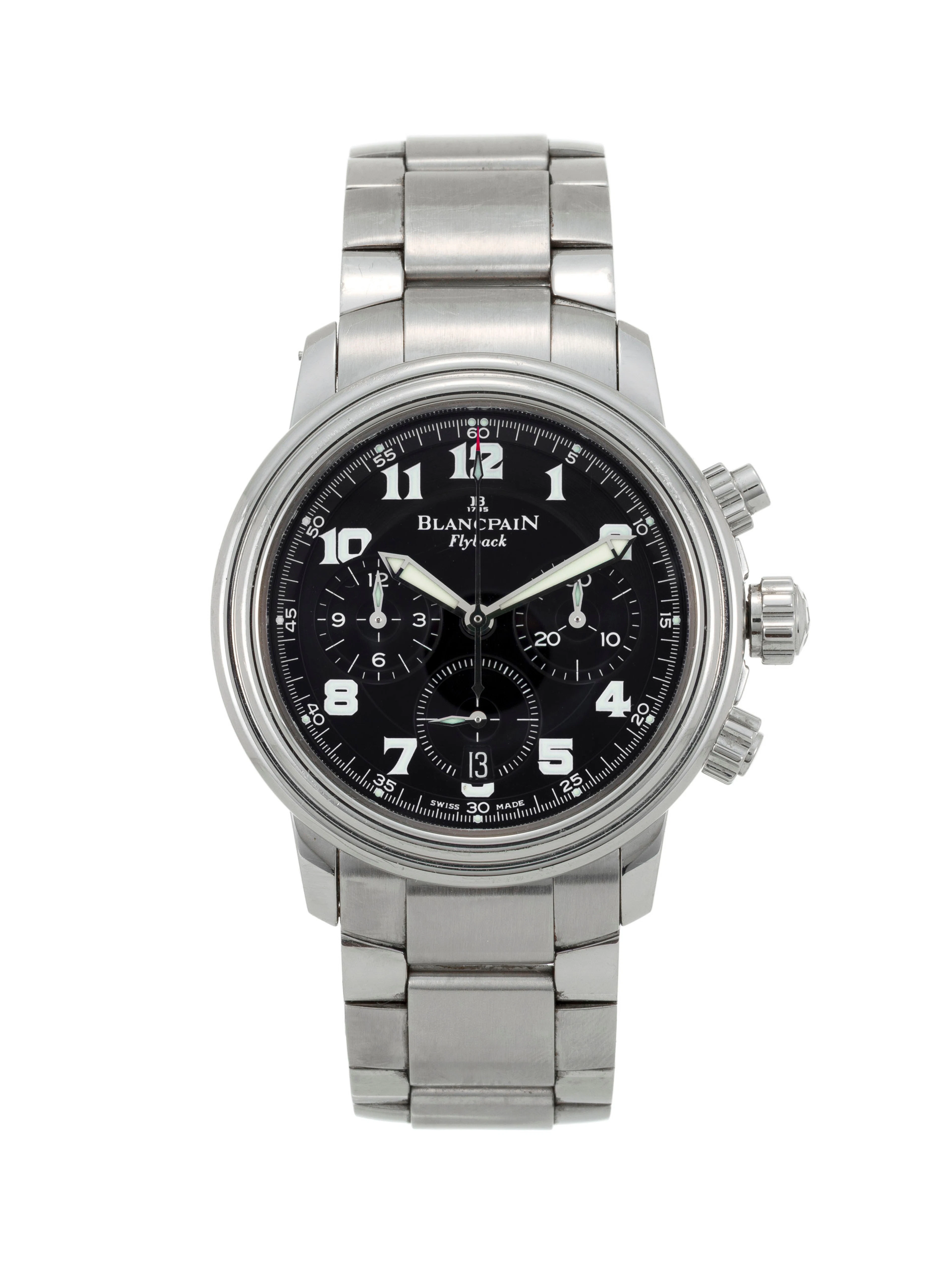 Blancpain, Flyback, montre-bracelet chronographe en acier avec retour