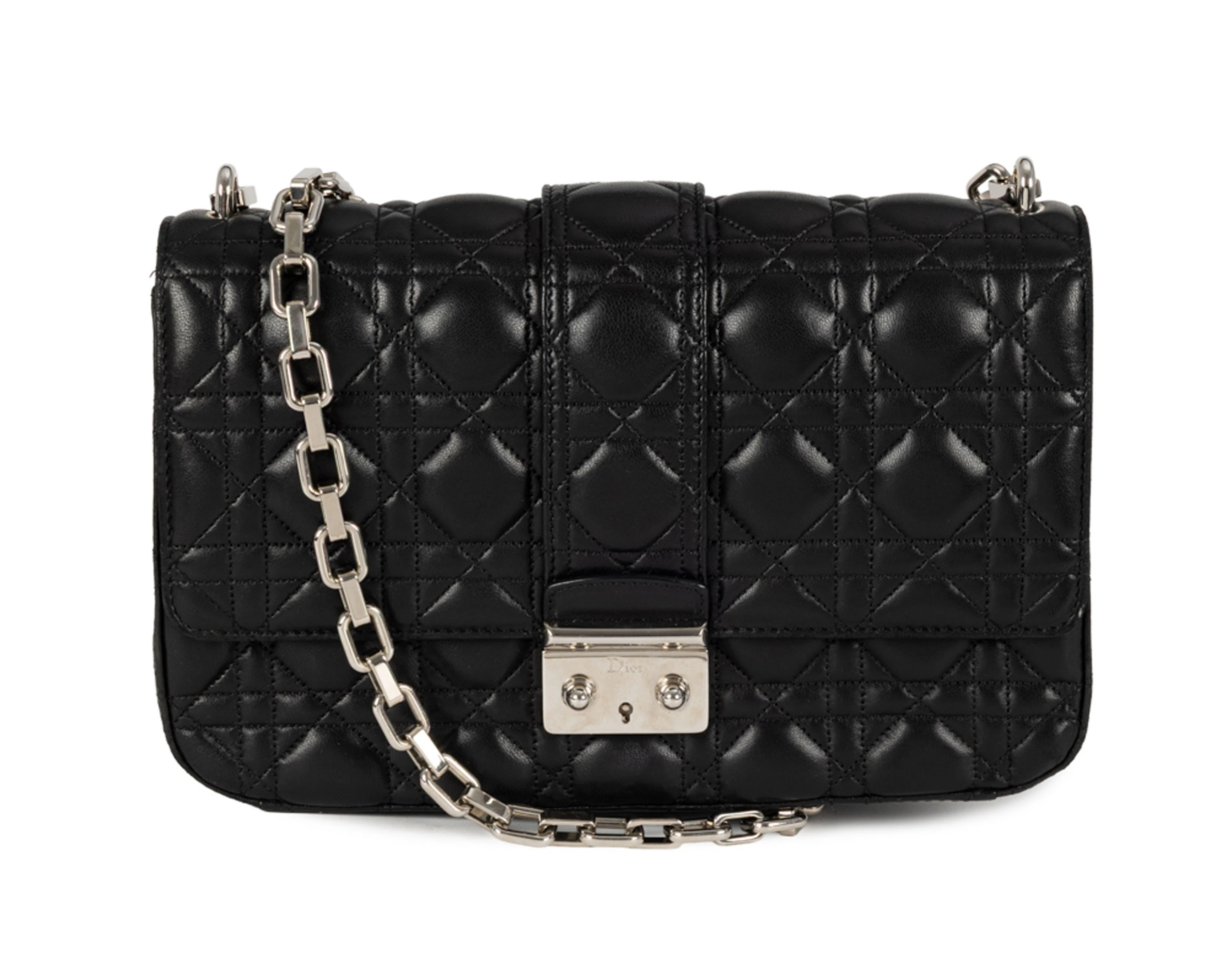 Christian Dior, sac Miss Dior Promenade en cuir noir matelassé Cannage