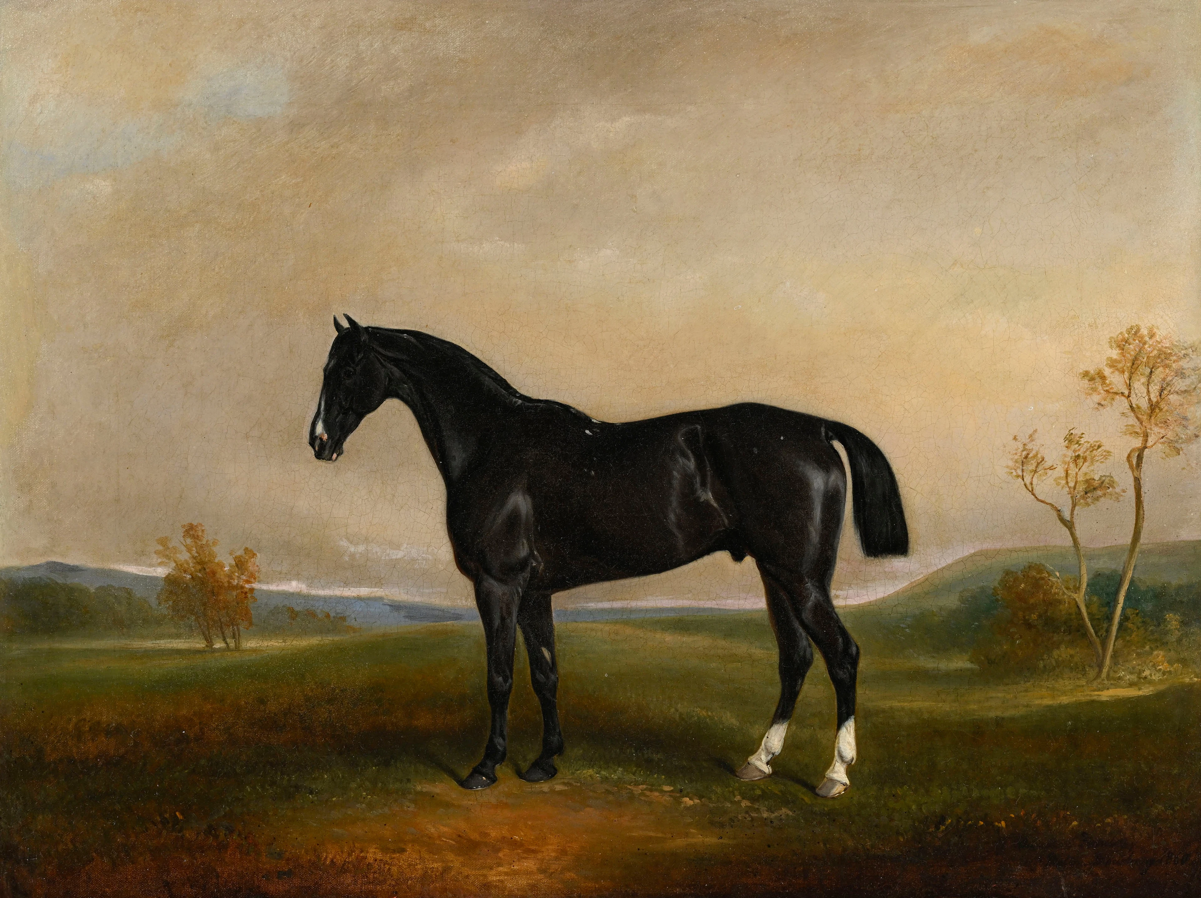 Claude Lorraine Ferneley (1822-1891), "Hamder", 1860, huile sur toile