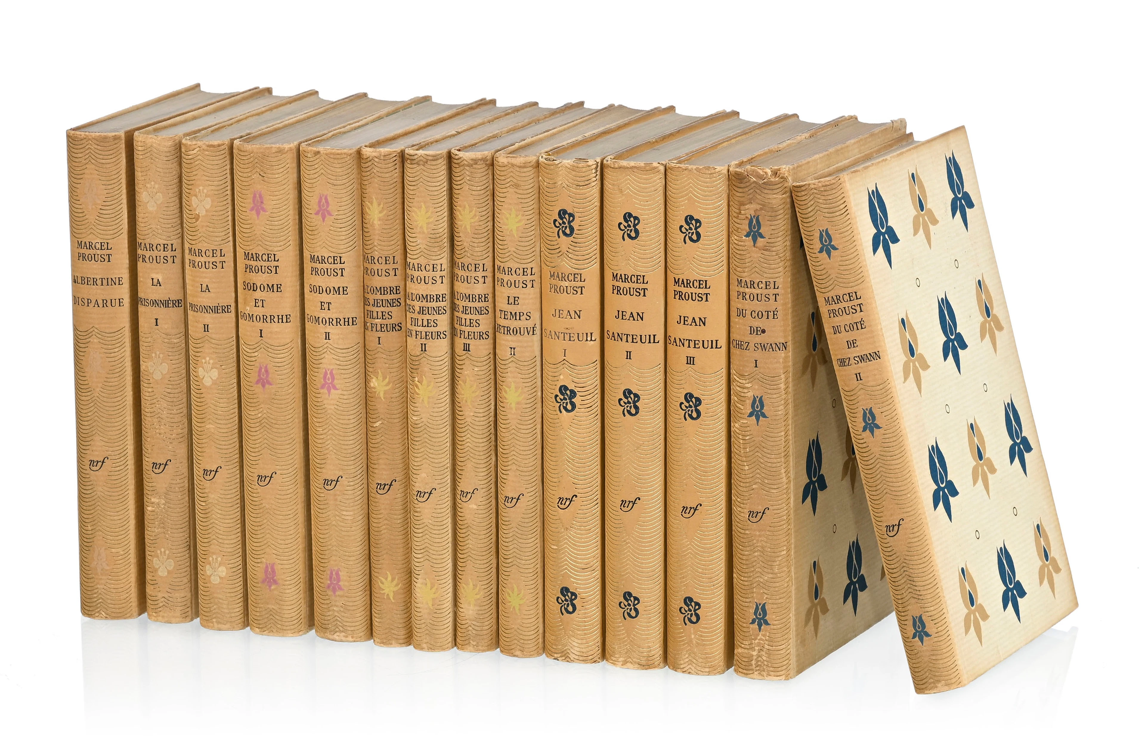 [PRASSINOS]. PROUST (Marcel). Ensemble de 14 vol. dans des reliures