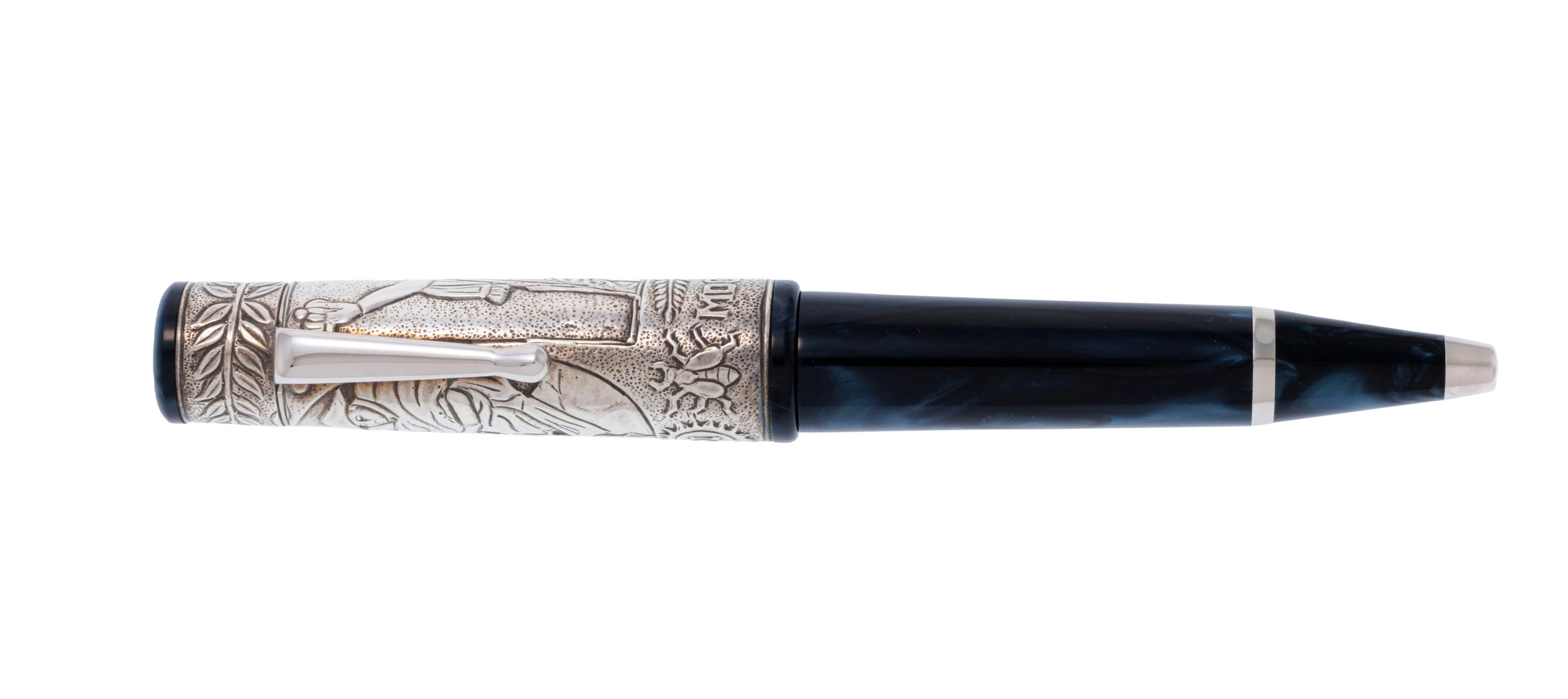 Delta, Napoleon, Ed. limitée 204/808, stylo bille en résine bleue