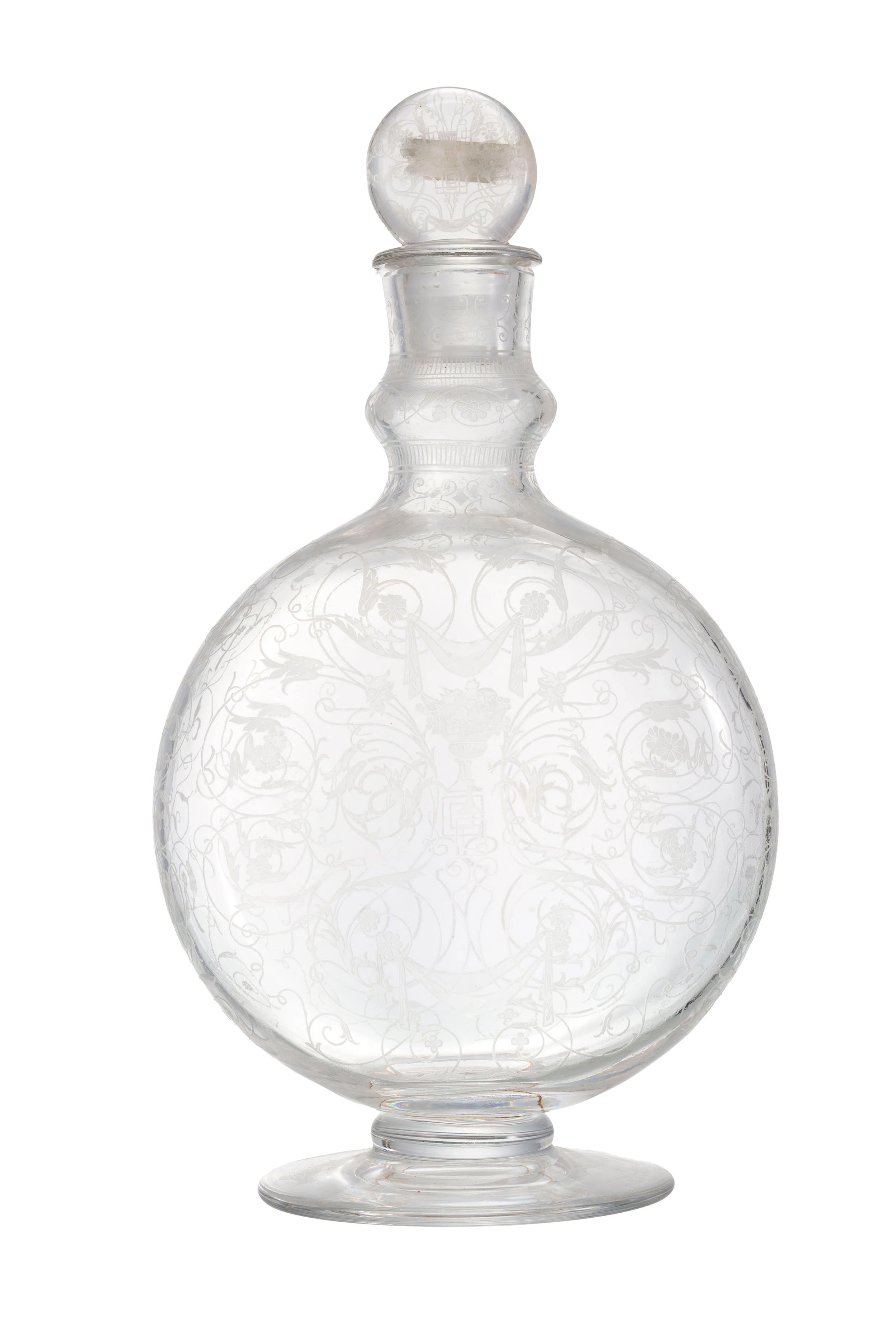 Baccarat. Carafe en cristal, modèle Michelangelo, cachet sous la base