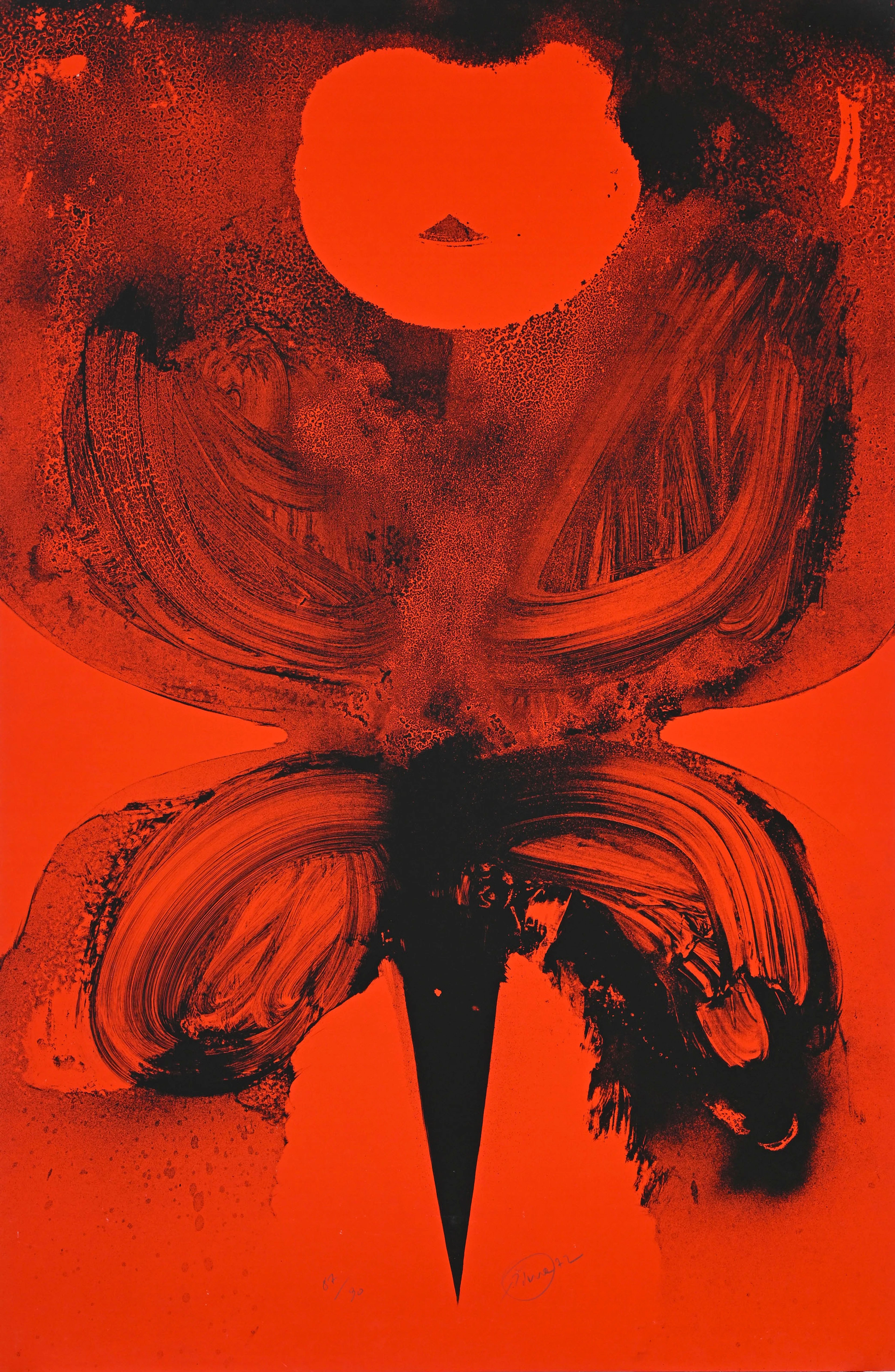 Otto Piene (1928-2014), From: Addis Abeba, 1972, sérigraphie couleurs