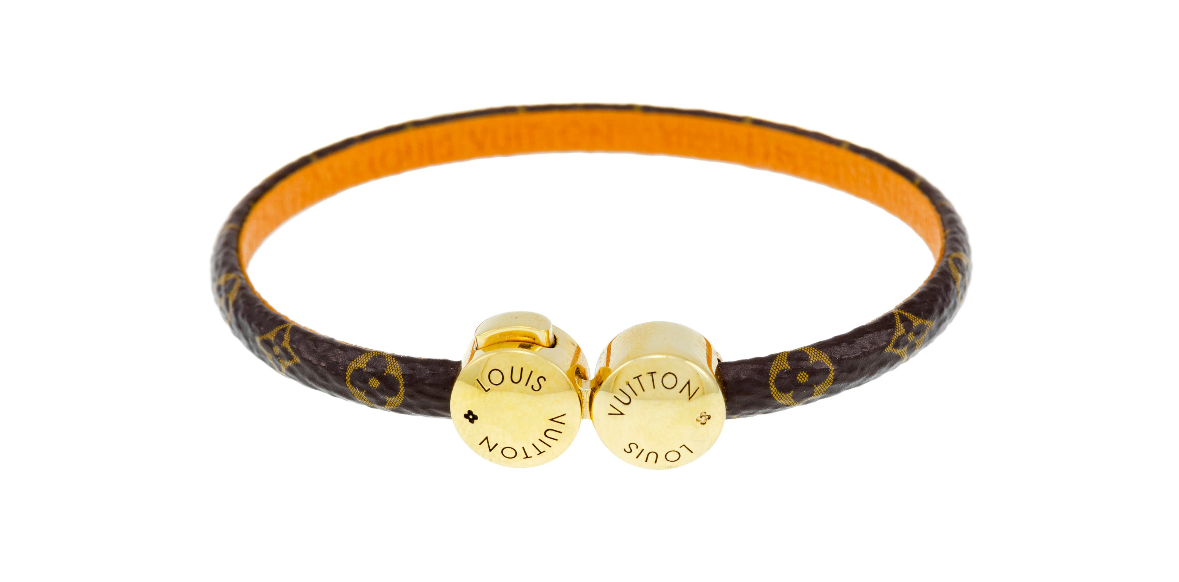 Louis Vuitton, bracelet Historic Mini Monogram en toile enduite et
