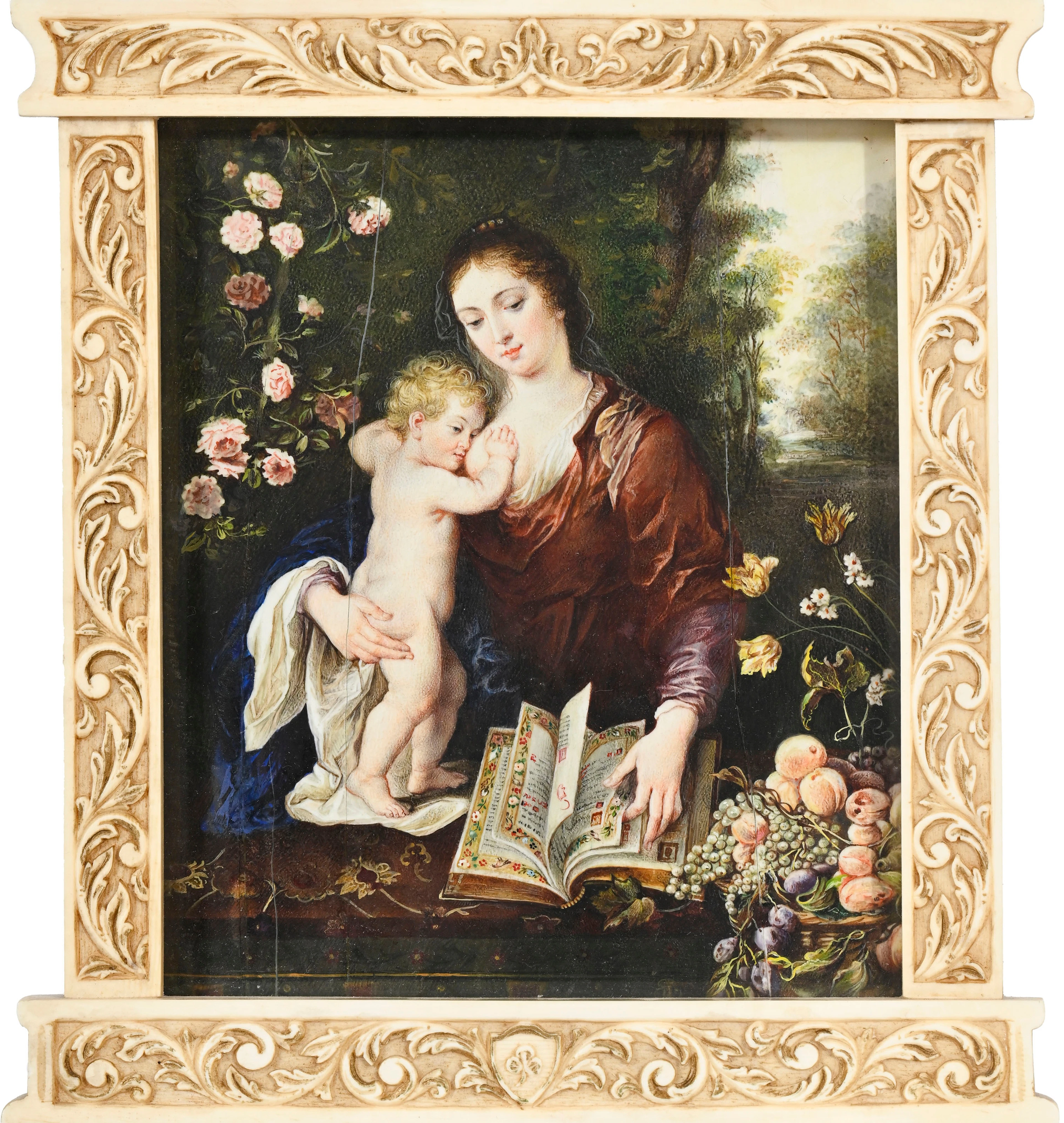 Vierge à l’Enfant, d’après Peter Paul Rubens, vers 1625, copie en