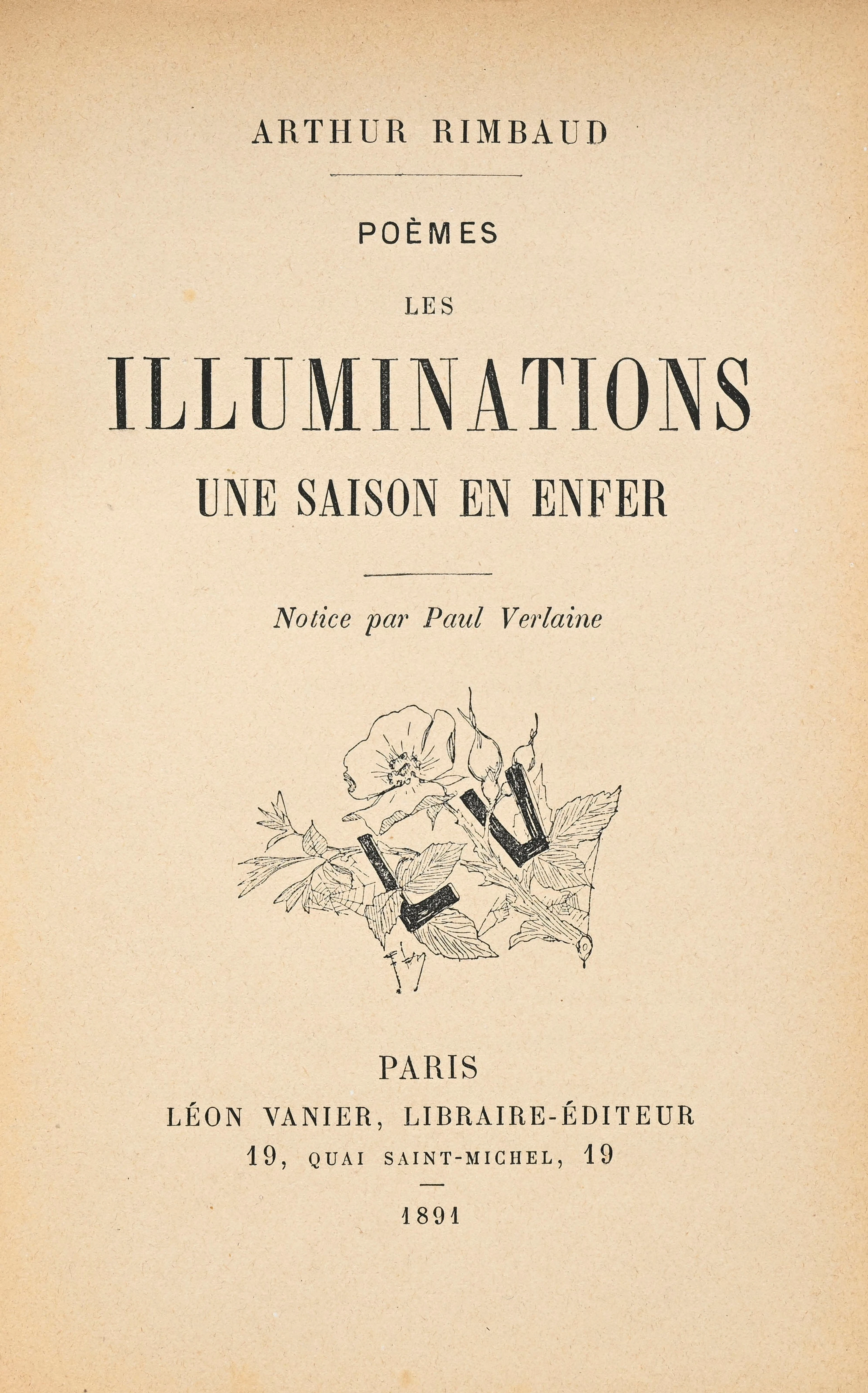 RIMBAUD (Arthur). Les Illuminations. Une Saison en enfer. Paris, Léon